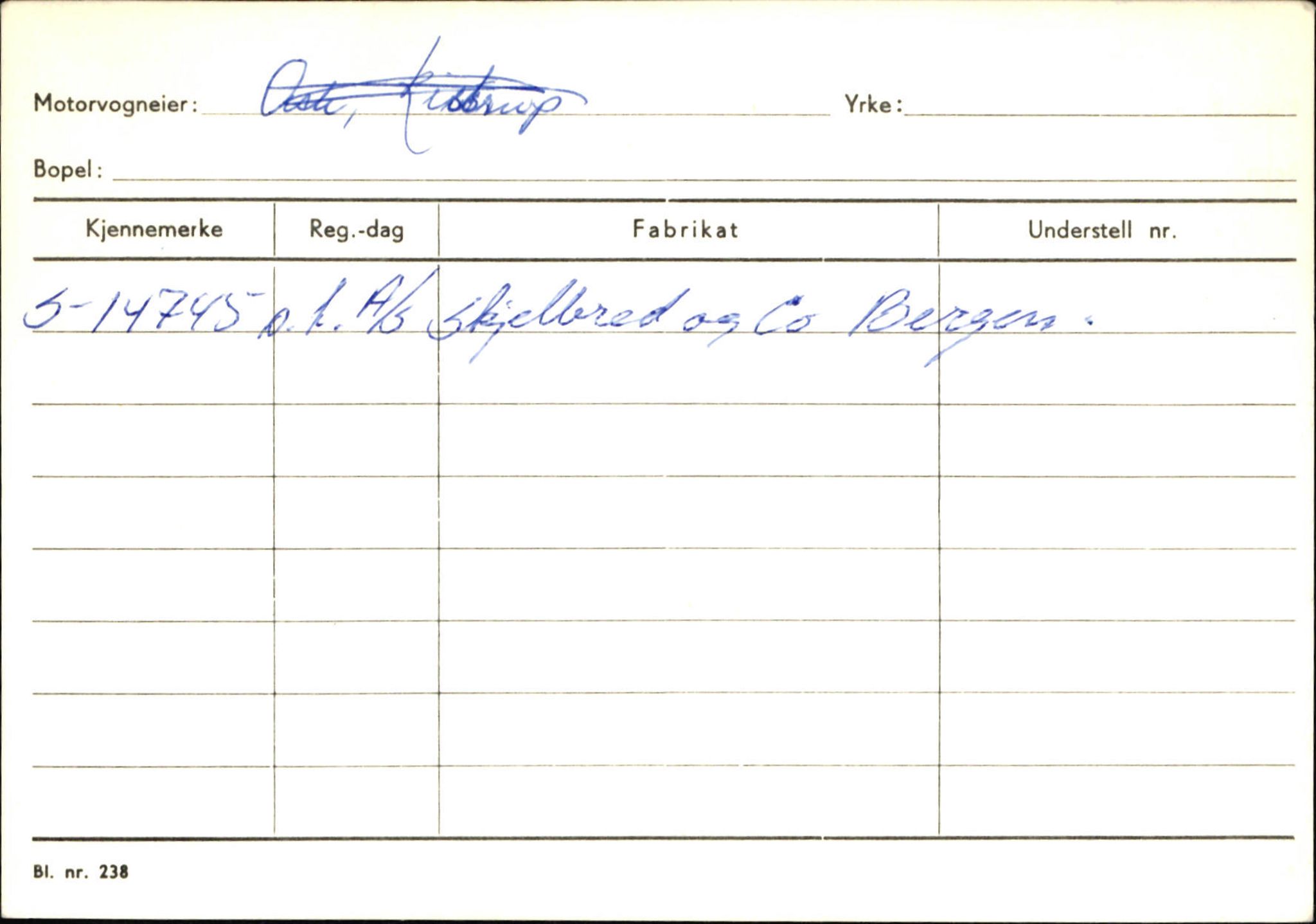 Statens vegvesen, Sogn og Fjordane vegkontor, SAB/A-5301/4/F/L0132: Eigarregister Askvoll A-Å. Balestrand A-Å, 1945-1975, p. 40