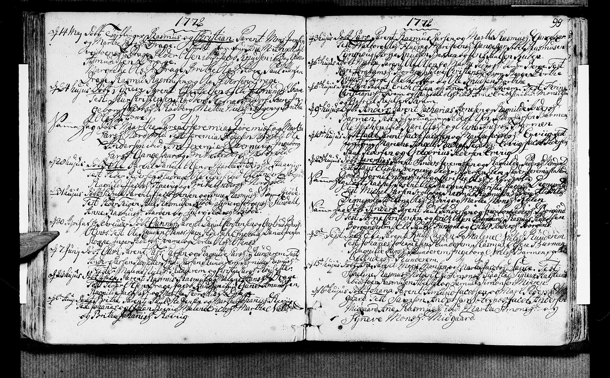 Selje sokneprestembete, AV/SAB-A-99938/H/Ha/Haa/Haaa: Parish register (official) no. A 5, 1760-1782, p. 99