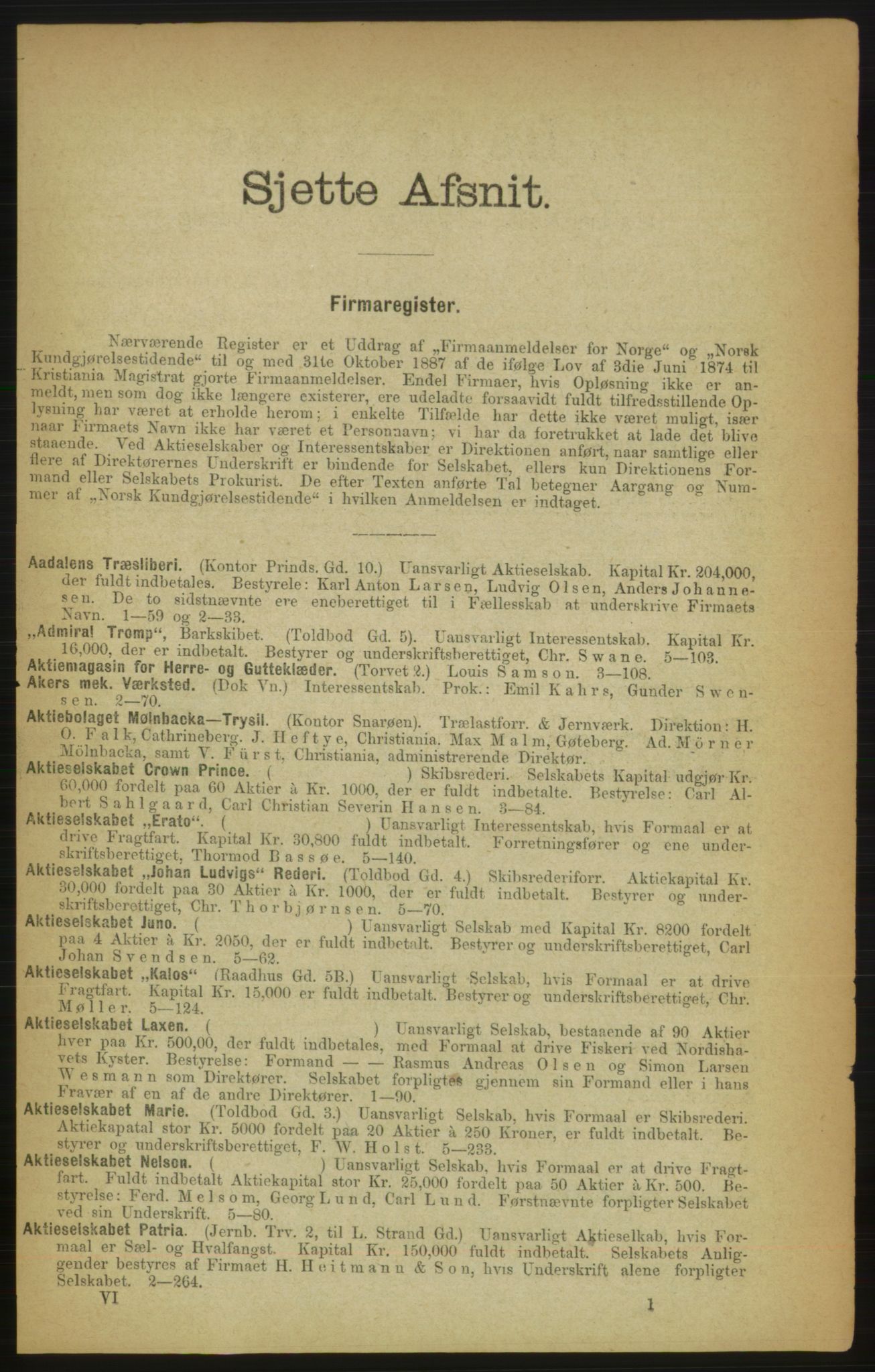 Kristiania/Oslo adressebok, PUBL/-, 1888, p. 601