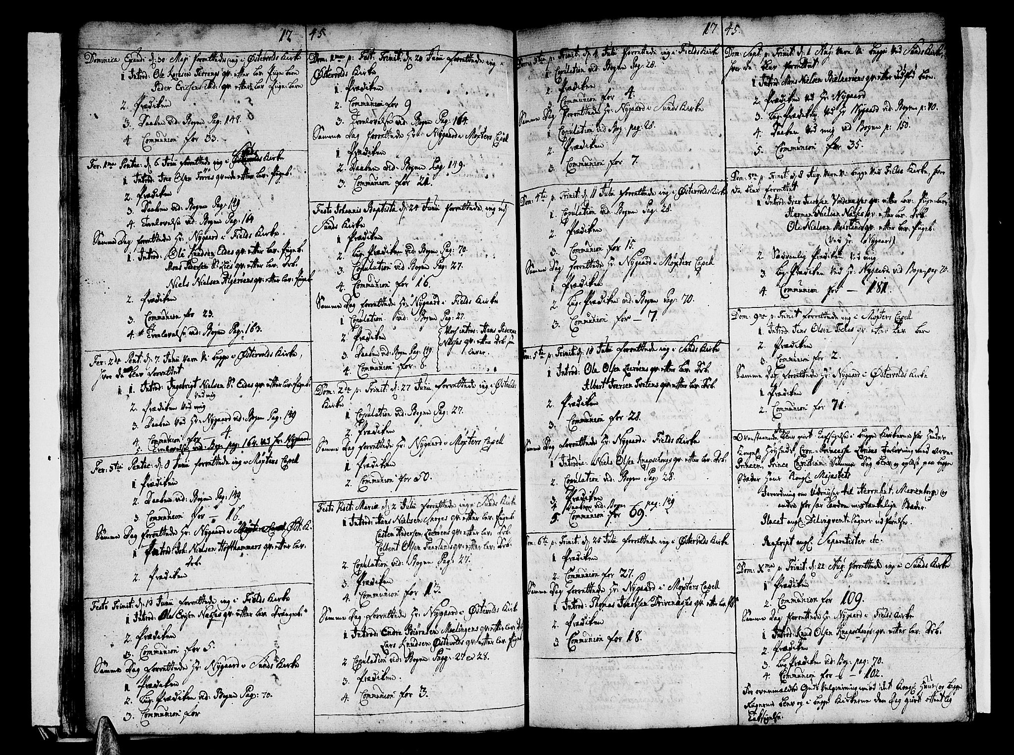 Sund sokneprestembete, AV/SAB-A-99930: Parish register (official) no. A 3, 1740-1769