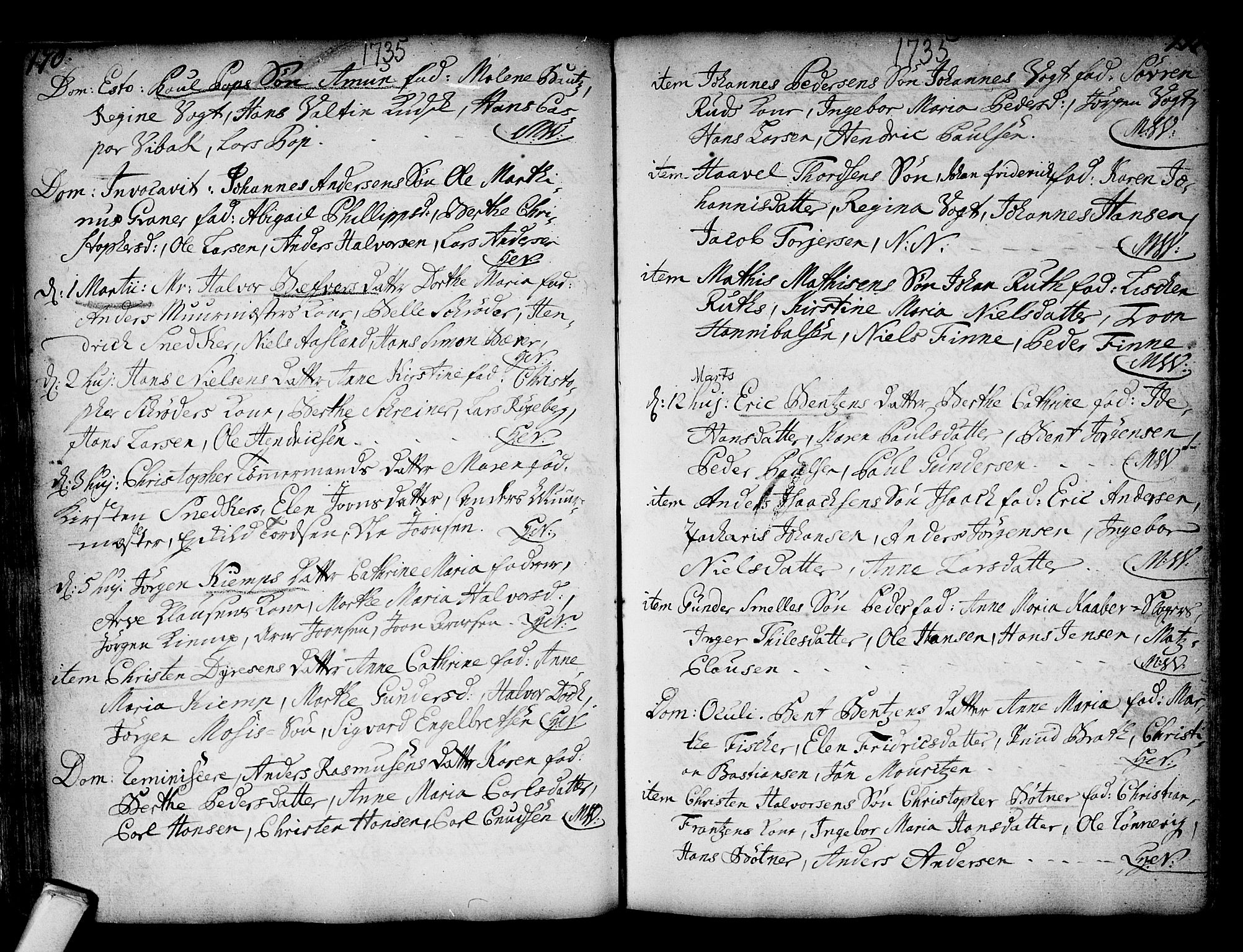 Kongsberg kirkebøker, SAKO/A-22/F/Fa/L0002: Parish register (official) no. I 2, 1721-1743, p. 170-171