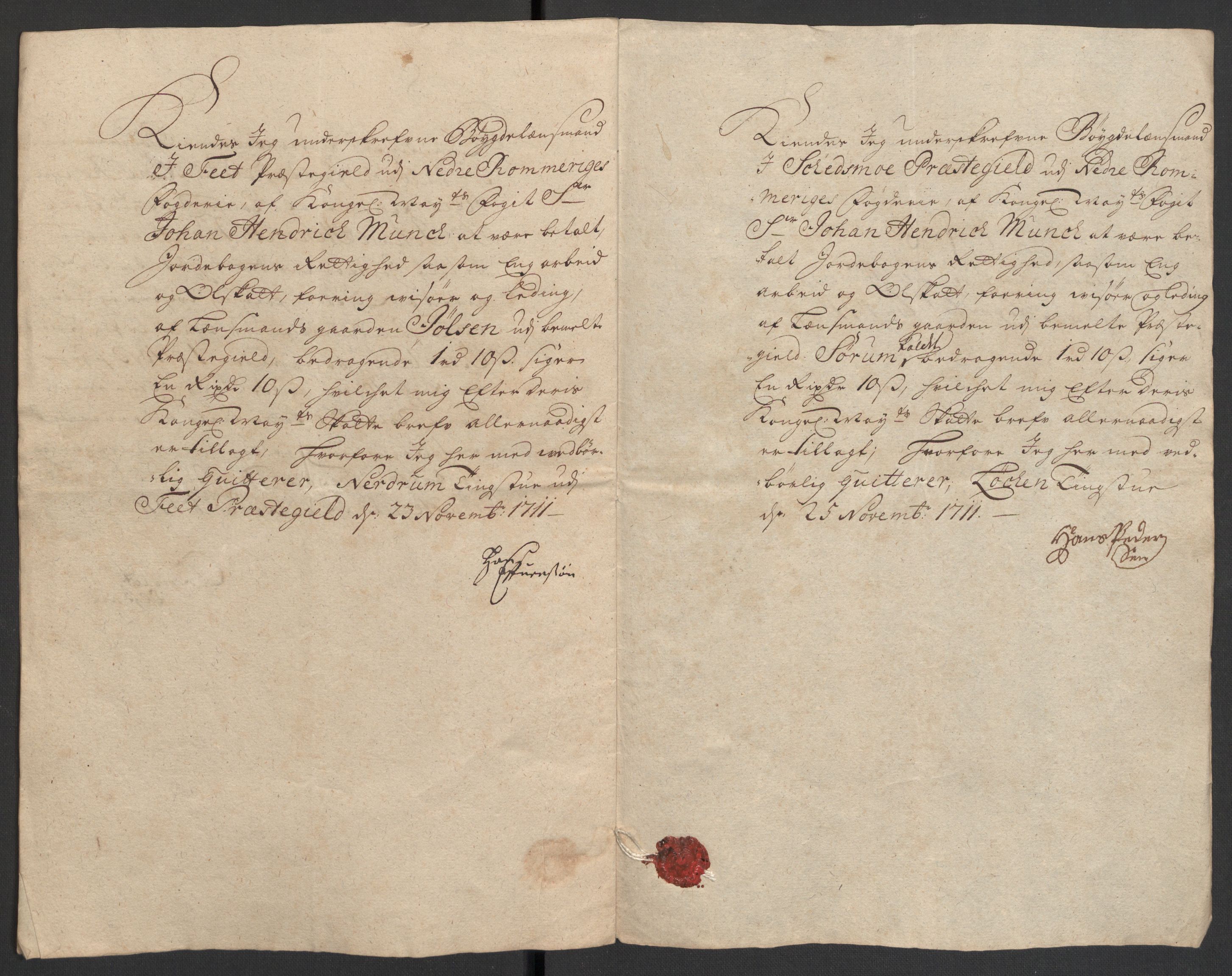 Rentekammeret inntil 1814, Reviderte regnskaper, Fogderegnskap, AV/RA-EA-4092/R11/L0592: Fogderegnskap Nedre Romerike, 1710-1711, p. 422