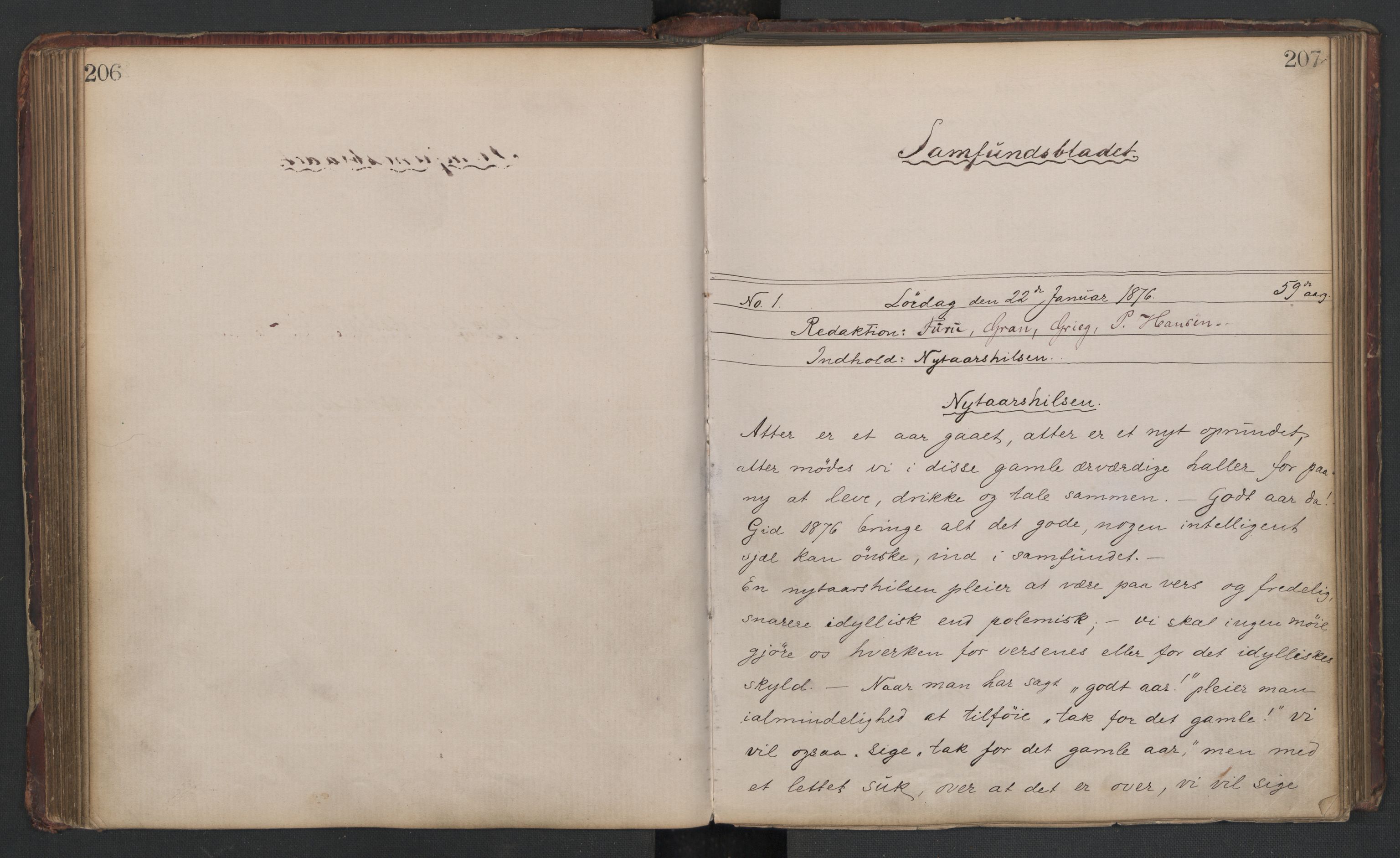 Det Norske Studentersamfund, AV/RA-PA-1322/X/Xa/L0010/0001: -- / Samfundsbladet, 1875-1876, p. 106