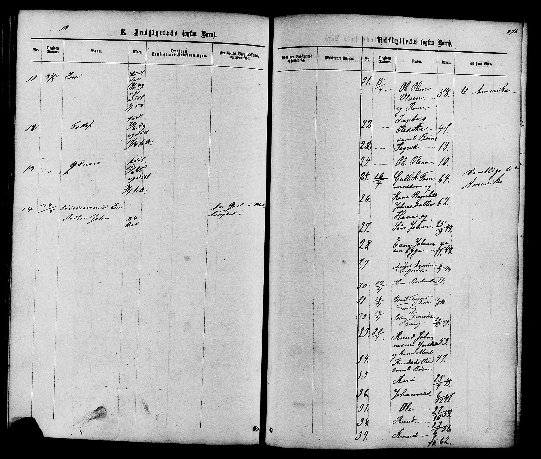 Vestre Slidre prestekontor, SAH/PREST-136/H/Ha/Haa/L0003: Parish register (official) no. 3, 1865-1880, p. 276