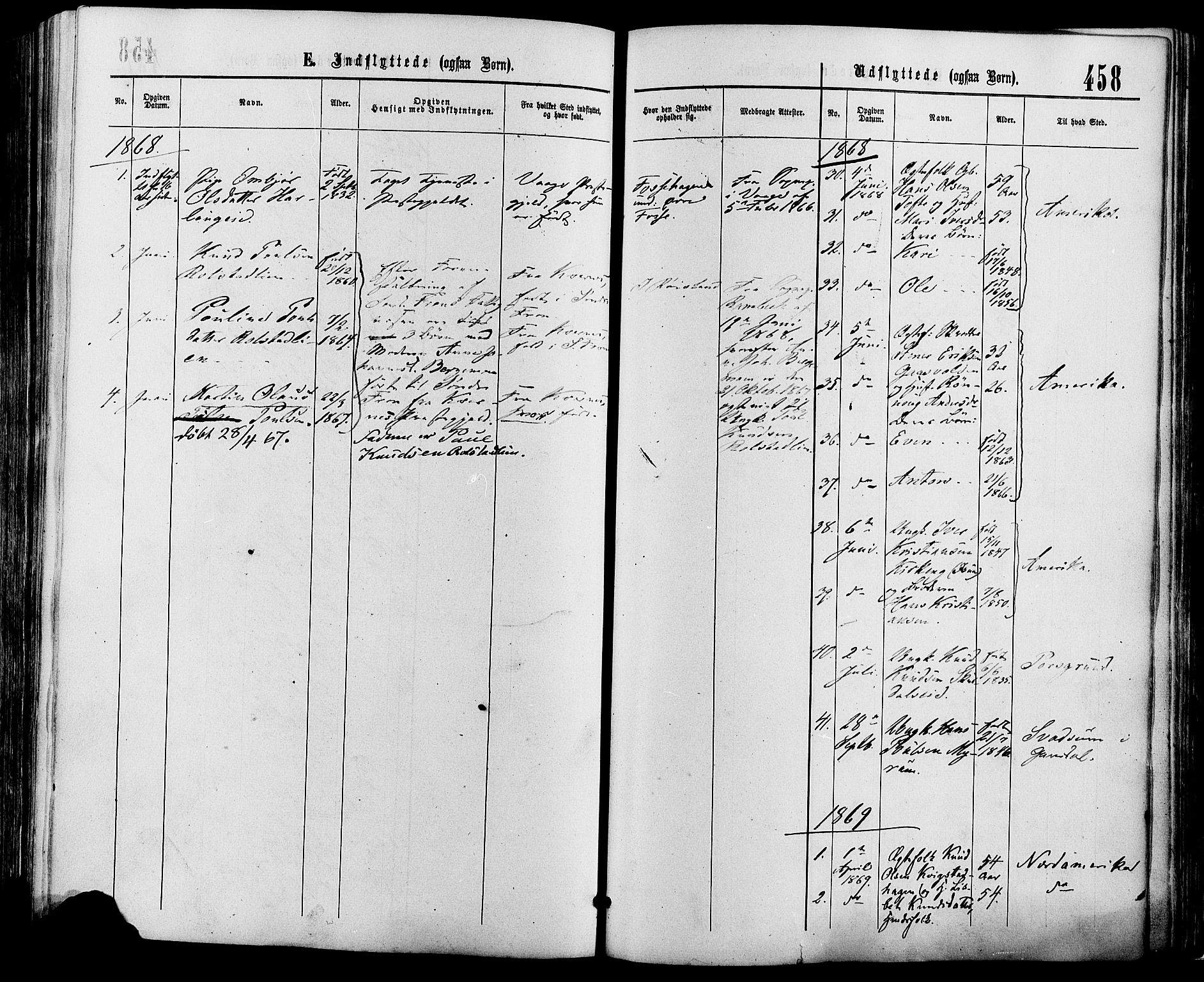 Sør-Fron prestekontor, SAH/PREST-010/H/Ha/Haa/L0002: Parish register (official) no. 2, 1864-1880, p. 458