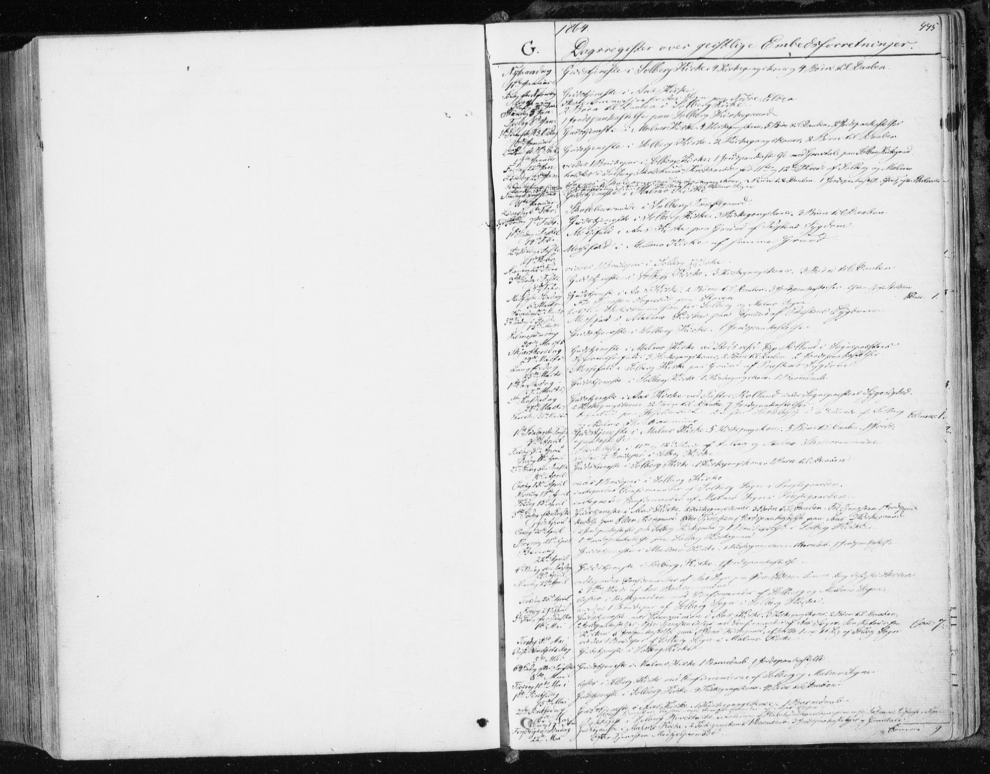 Ministerialprotokoller, klokkerbøker og fødselsregistre - Nord-Trøndelag, SAT/A-1458/741/L0394: Parish register (official) no. 741A08, 1864-1877, p. 445