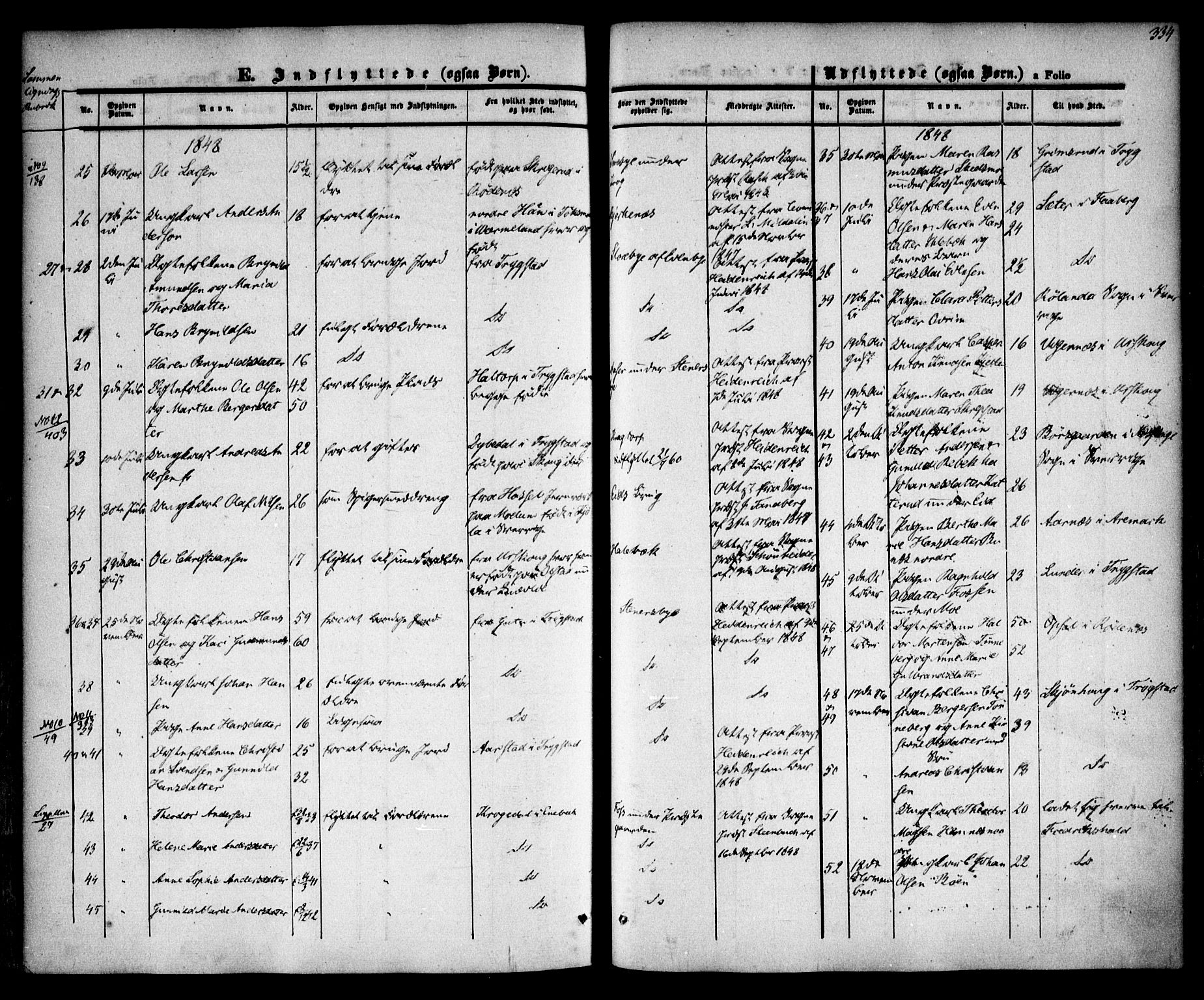 Høland prestekontor Kirkebøker, AV/SAO-A-10346a/F/Fa/L0009: Parish register (official) no. I 9, 1846-1853, p. 334