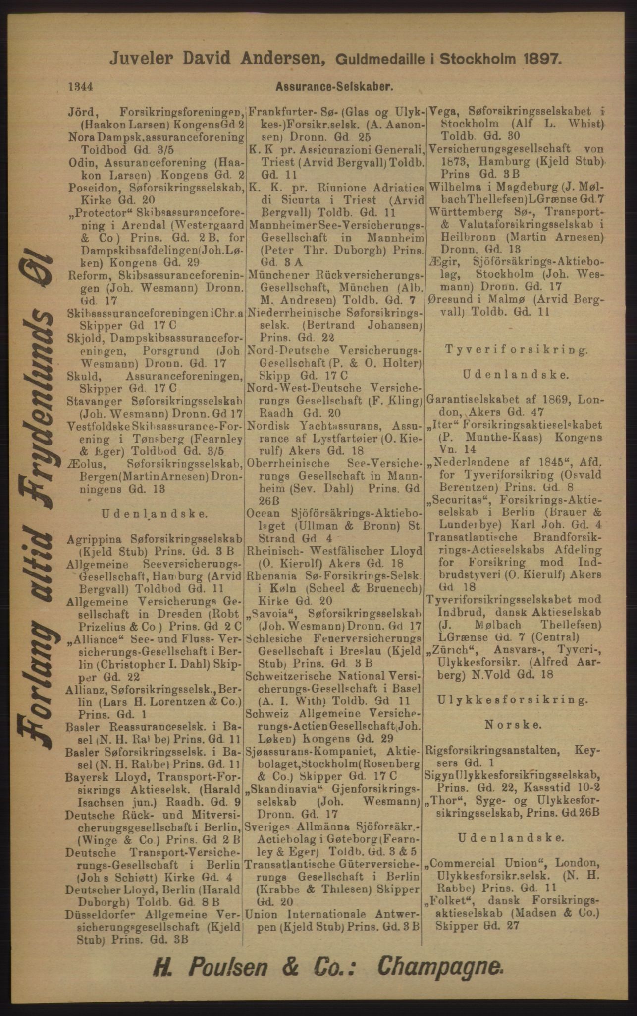 Kristiania/Oslo adressebok, PUBL/-, 1905, p. 1344