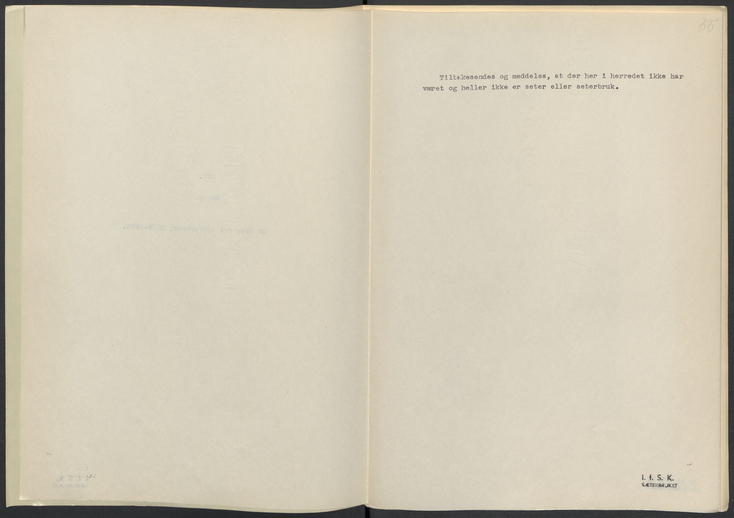 Instituttet for sammenlignende kulturforskning, AV/RA-PA-0424/F/Fc/L0016/0001: Eske B16: / Nordland (perm XLVI), 1932-1938, p. 55