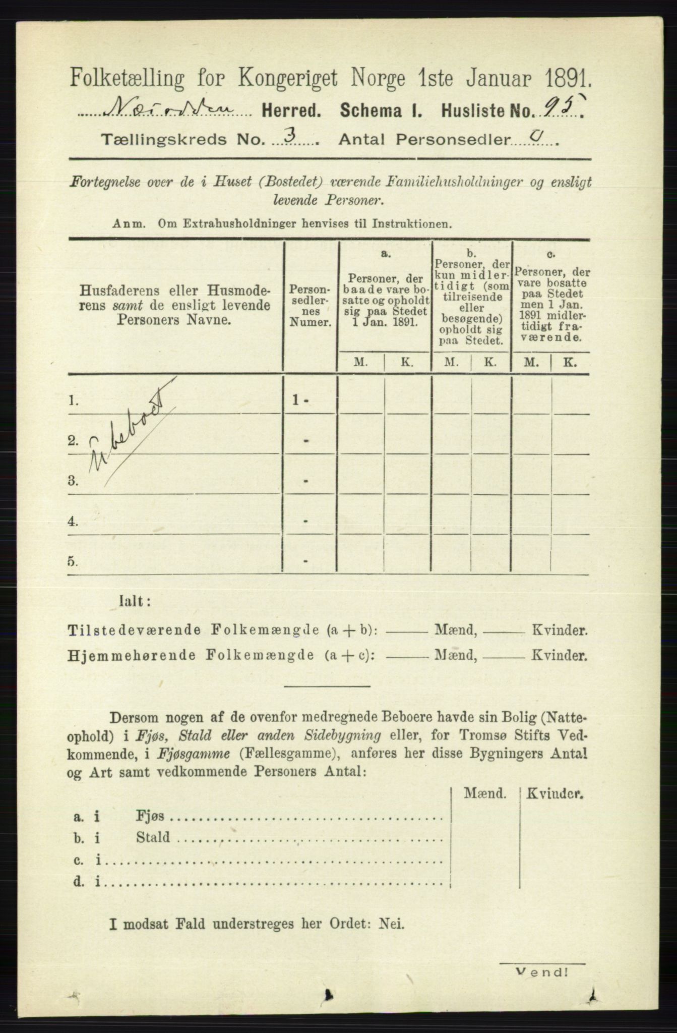 RA, 1891 census for 0216 Nesodden, 1891, p. 1060