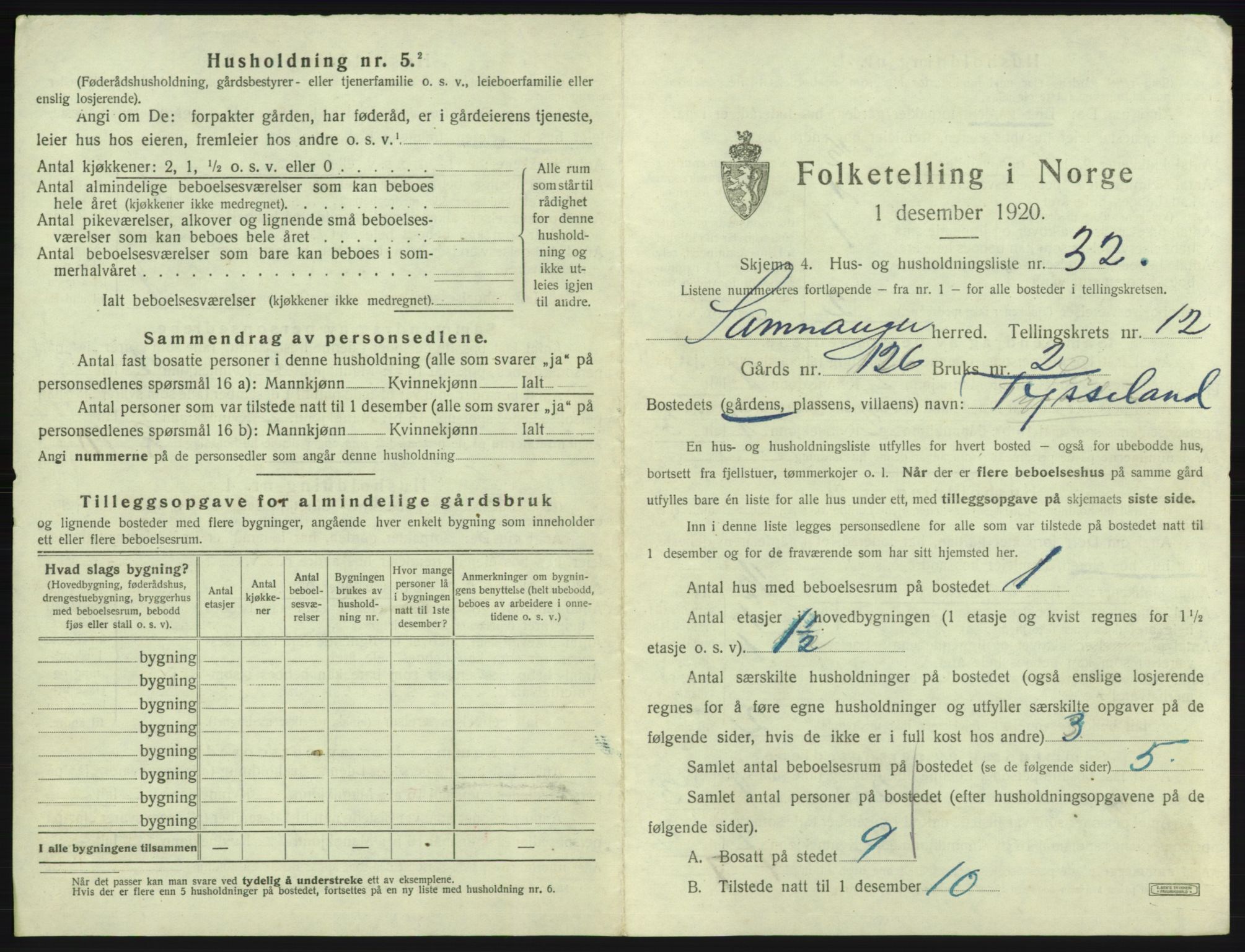 SAB, 1920 census for Samnanger, 1920, p. 673