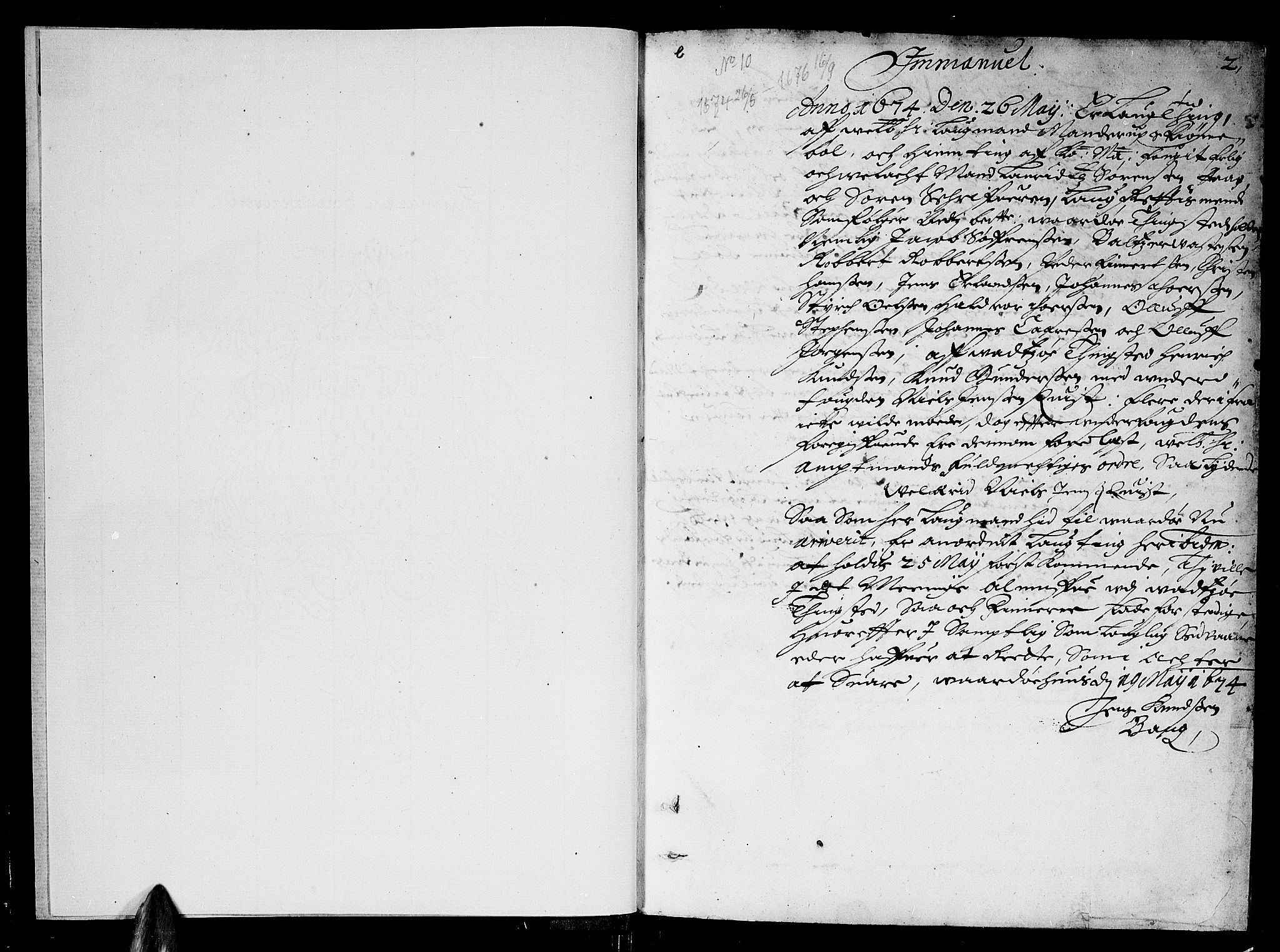 Finnmark sorenskriveri, AV/SATØ-S-0053/F/Fa/L0014: Justisprotokoller, 1674-1676, p. 2