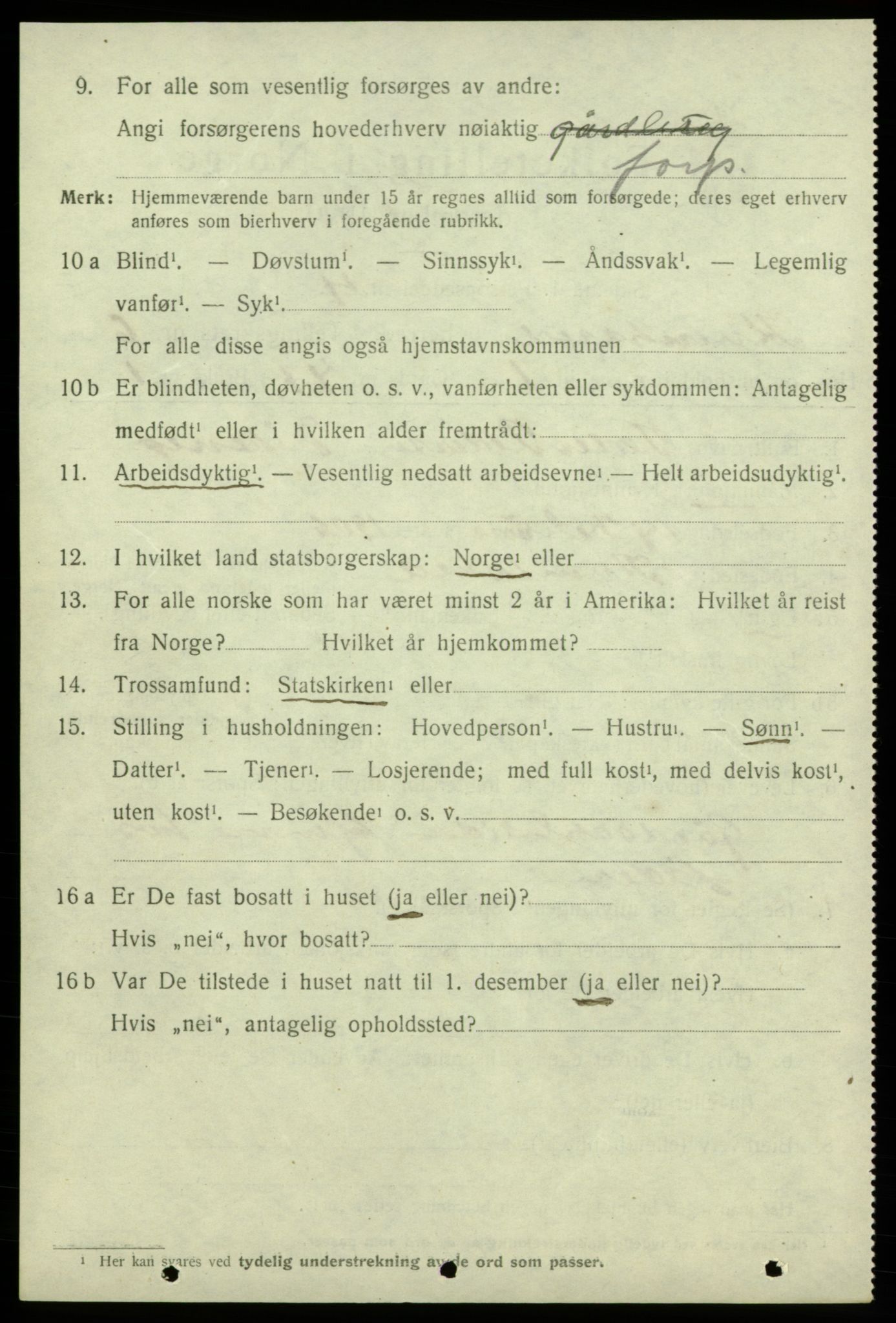 SAB, 1920 census for Kvinnherad, 1920, p. 6225