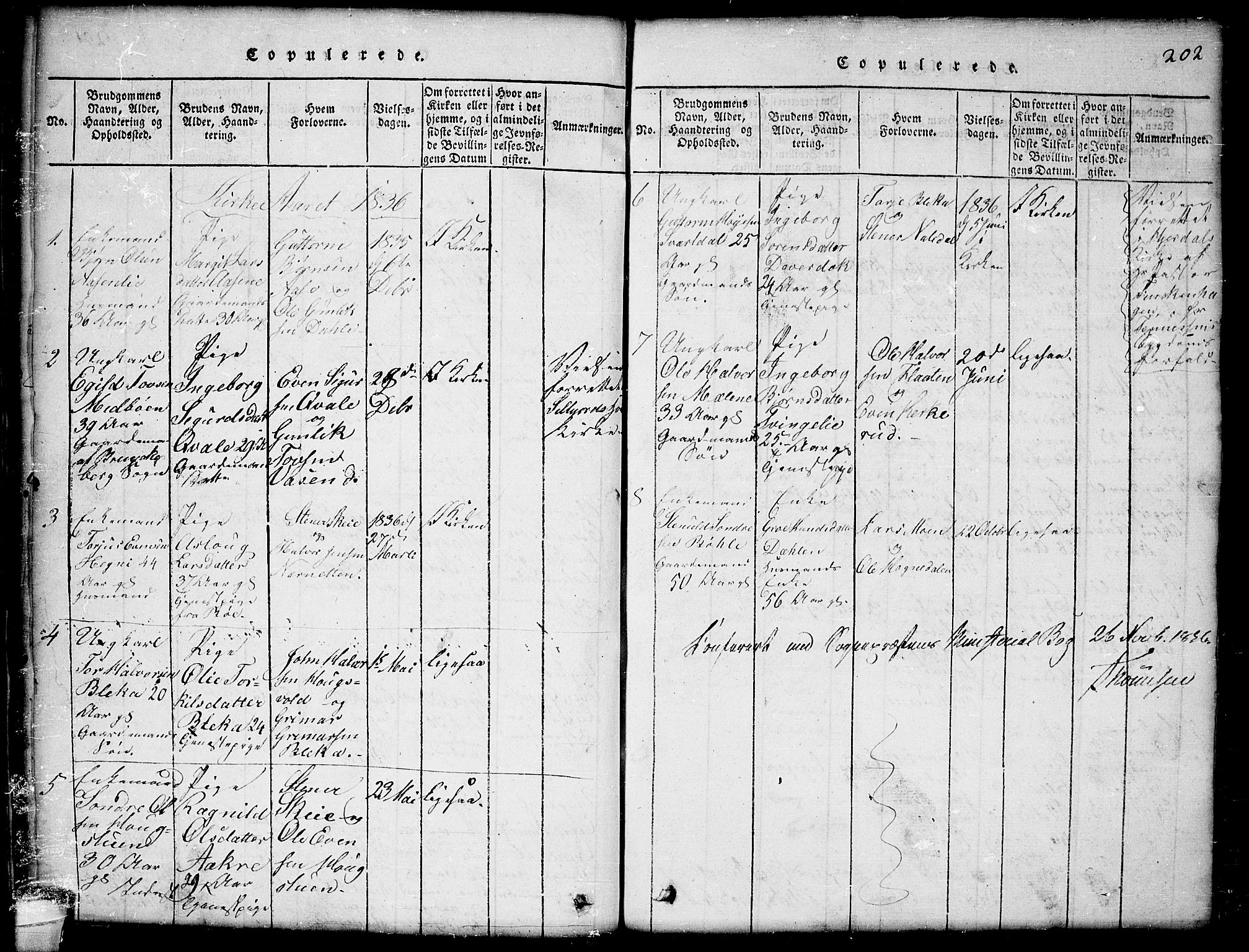 Seljord kirkebøker, SAKO/A-20/G/Gb/L0002: Parish register (copy) no. II 2, 1815-1854, p. 202