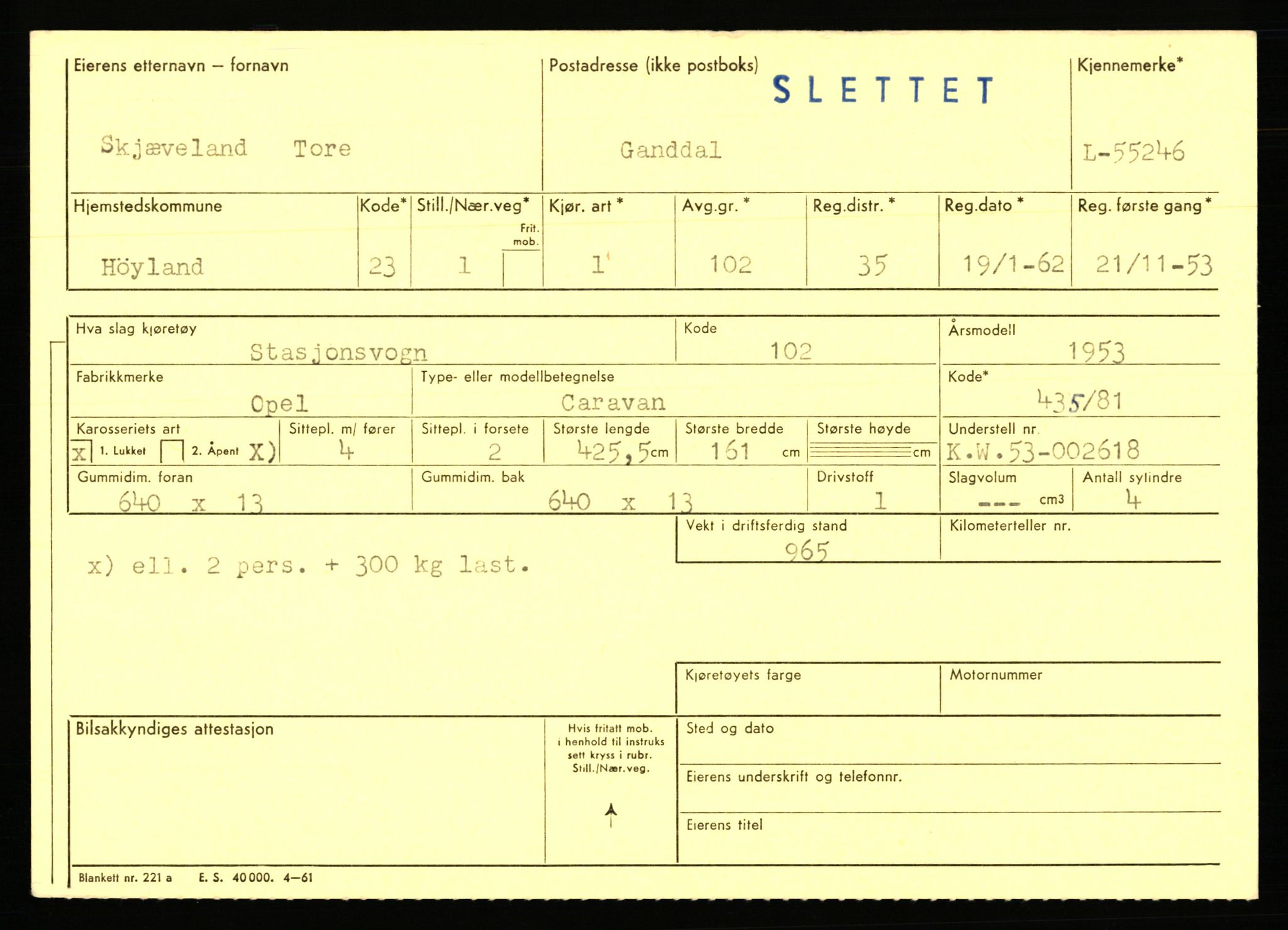 Stavanger trafikkstasjon, AV/SAST-A-101942/0/F/L0054: L-54200 - L-55699, 1930-1971, p. 2131