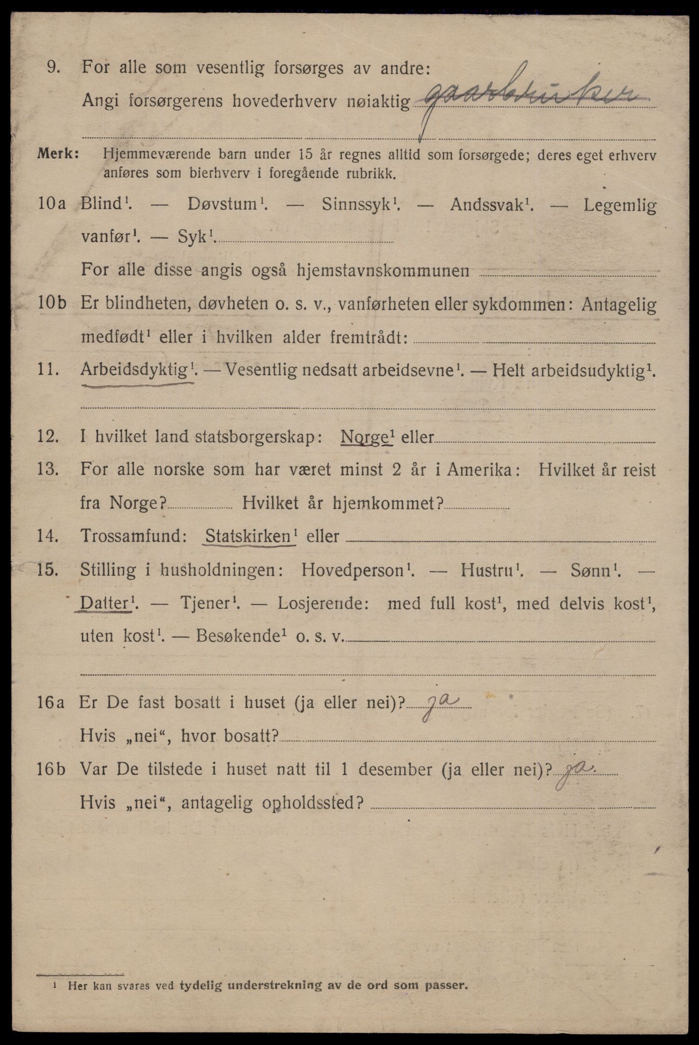 SAST, 1920 census for Stavanger, 1920, p. 44785