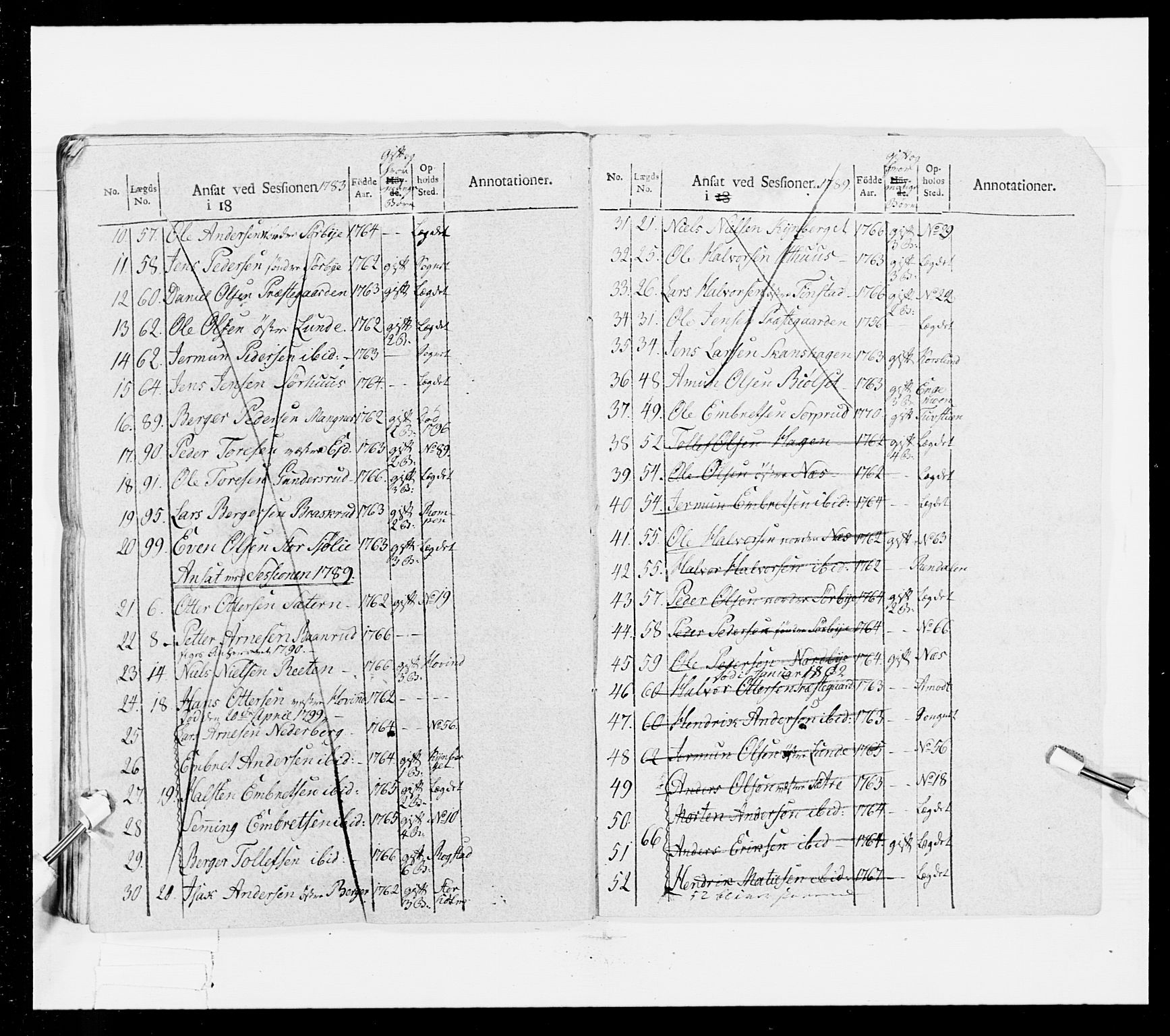 Generalitets- og kommissariatskollegiet, Det kongelige norske kommissariatskollegium, AV/RA-EA-5420/E/Eh/L0025: Skiløperkompaniene, 1766-1803, p. 389