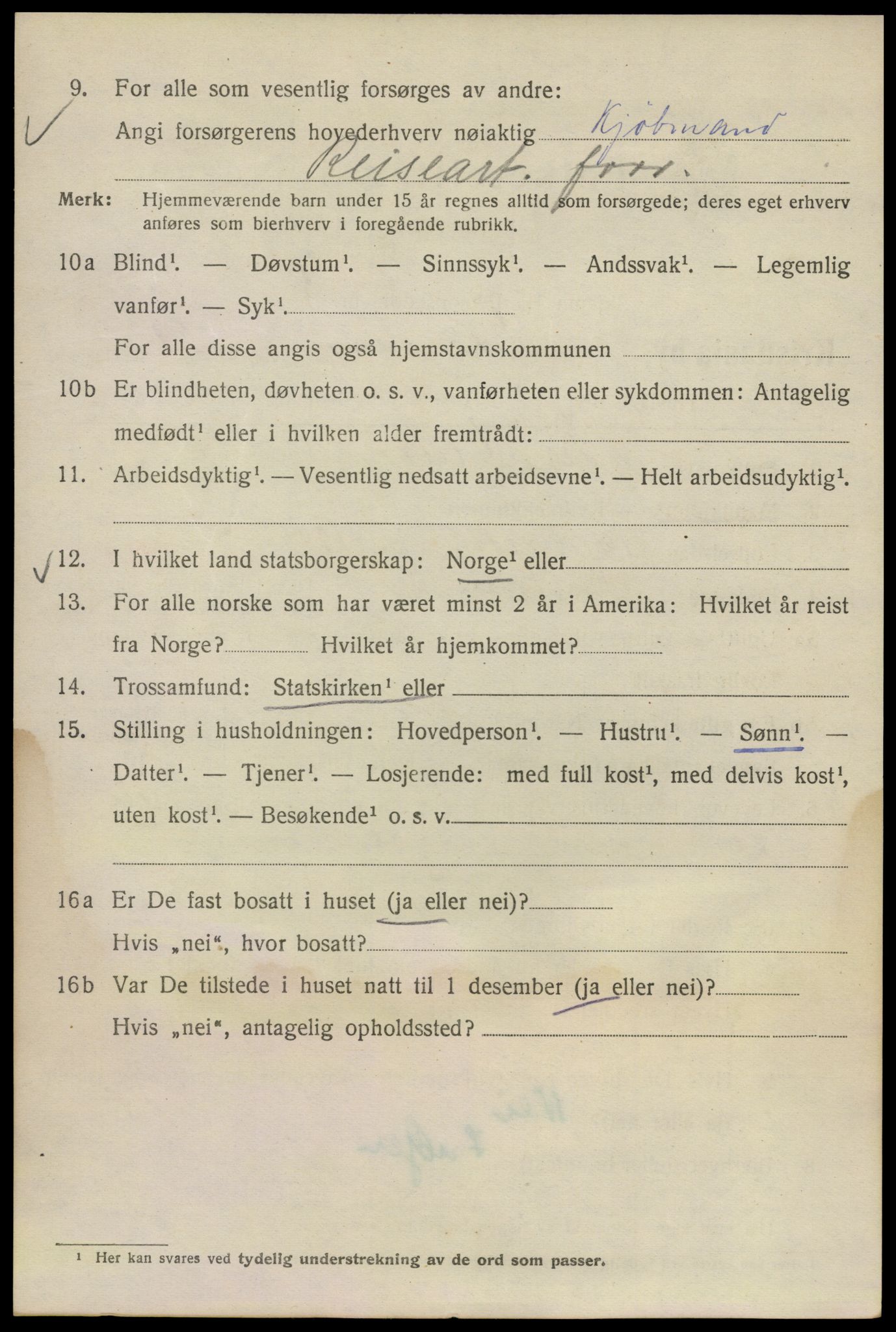 SAO, 1920 census for Kristiania, 1920, p. 208282