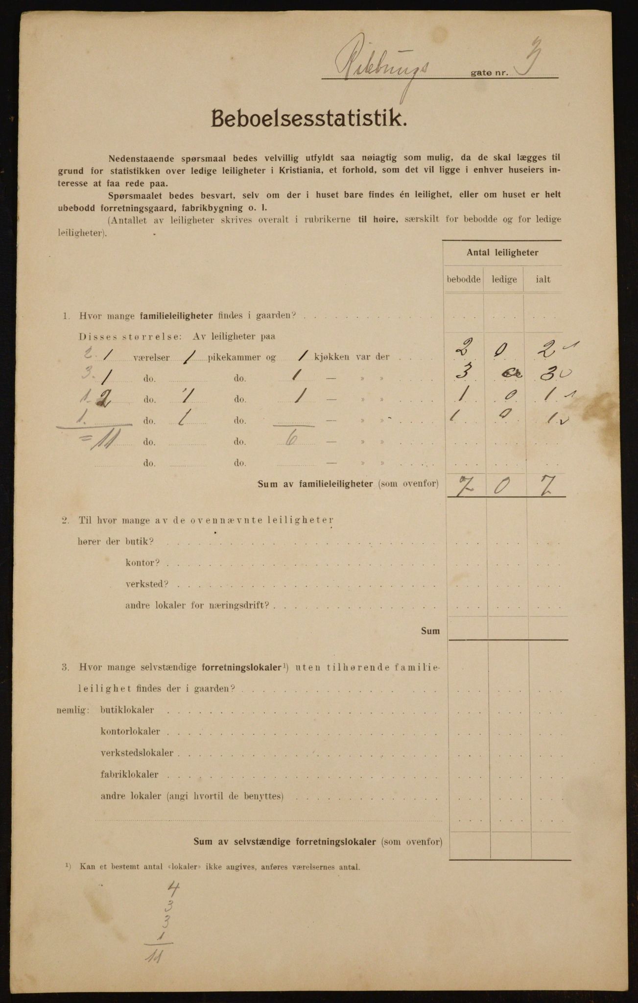 OBA, Municipal Census 1910 for Kristiania, 1910, p. 79300