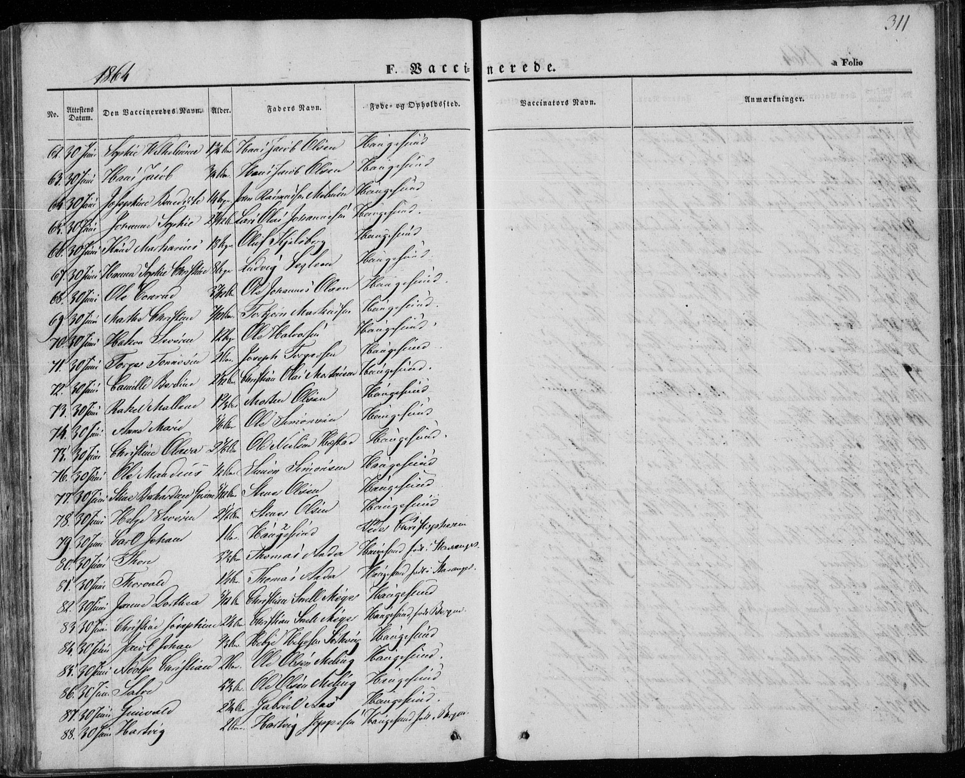 Torvastad sokneprestkontor, AV/SAST-A -101857/H/Ha/Haa/L0011: Parish register (official) no. A 11, 1857-1866, p. 311