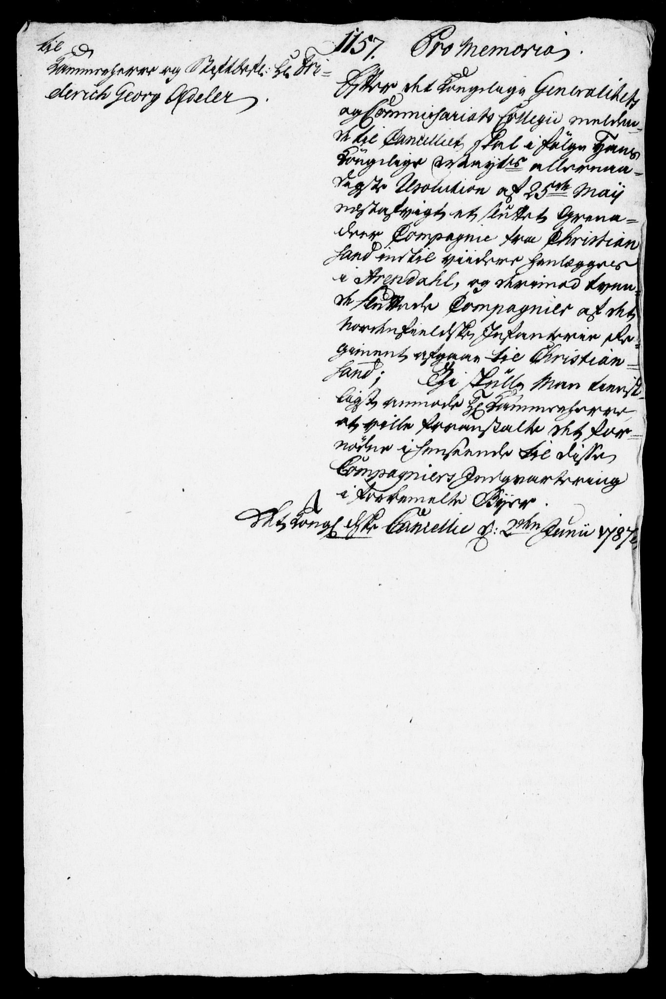 Danske Kanselli, Skapsaker, AV/RA-EA-4061/F/L0097: Skap 16, pakke 7 III, 1787, p. 96