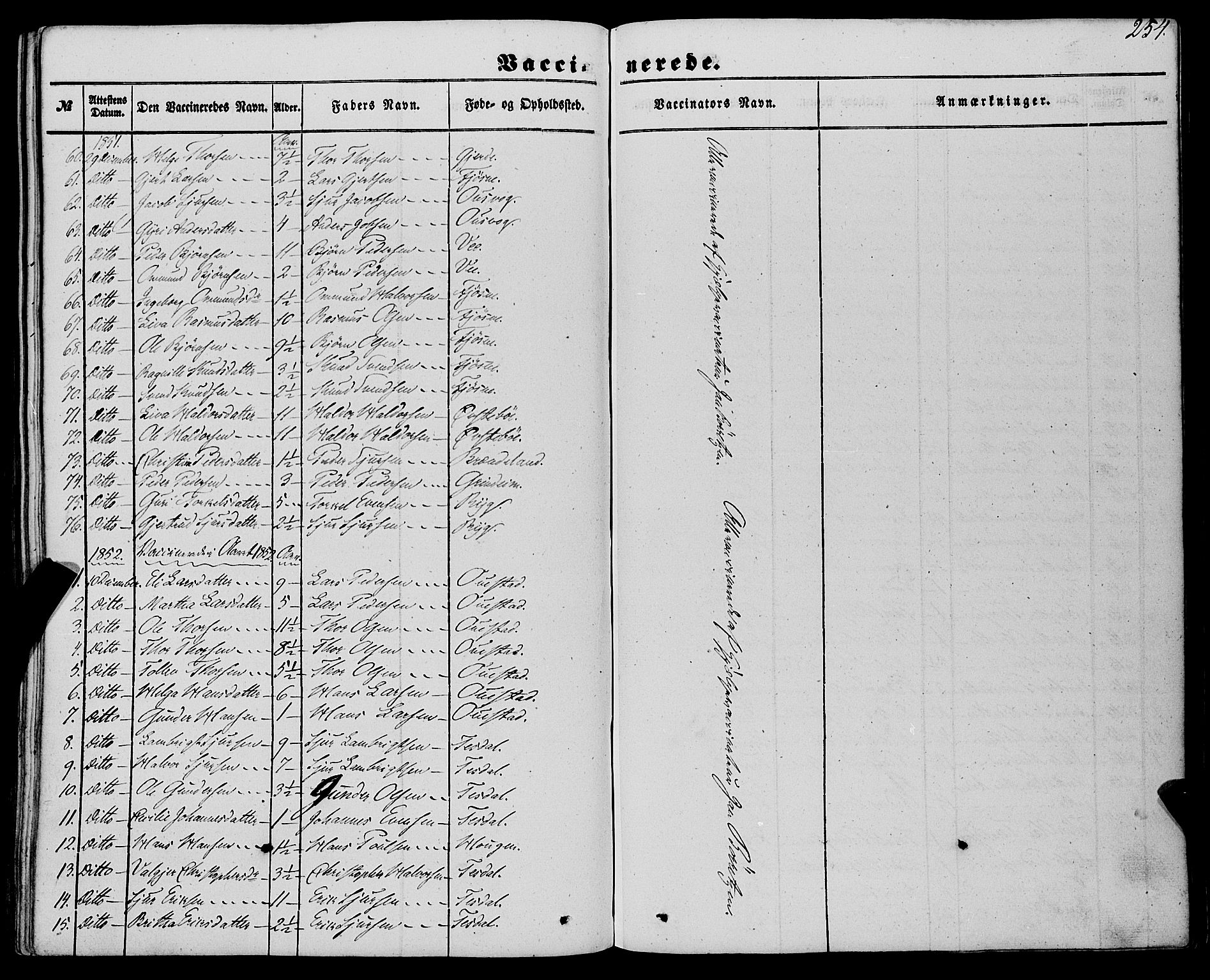 Etne sokneprestembete, AV/SAB-A-75001/H/Haa: Parish register (official) no. A 8, 1848-1862, p. 254