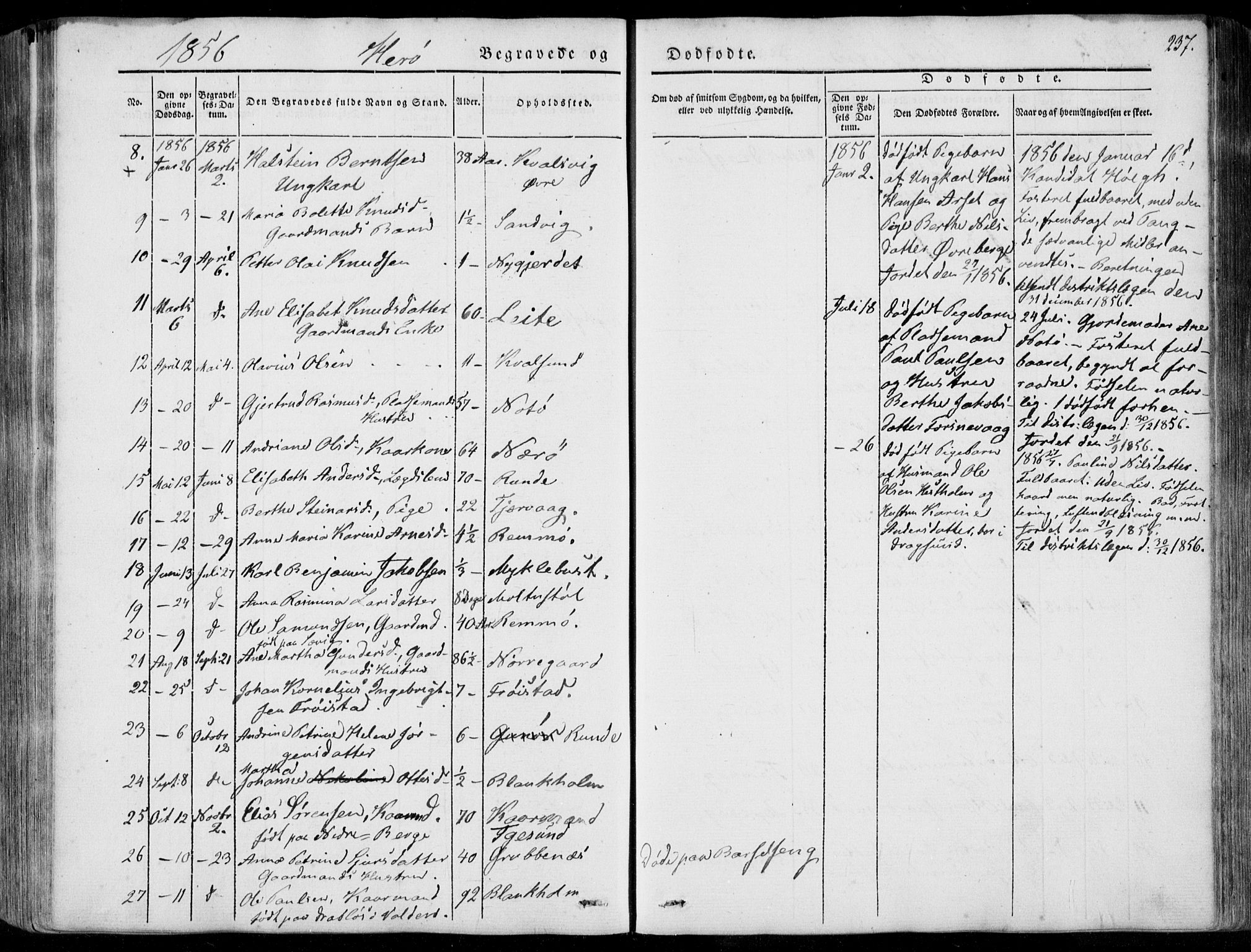 Ministerialprotokoller, klokkerbøker og fødselsregistre - Møre og Romsdal, AV/SAT-A-1454/507/L0070: Parish register (official) no. 507A05, 1842-1873, p. 237