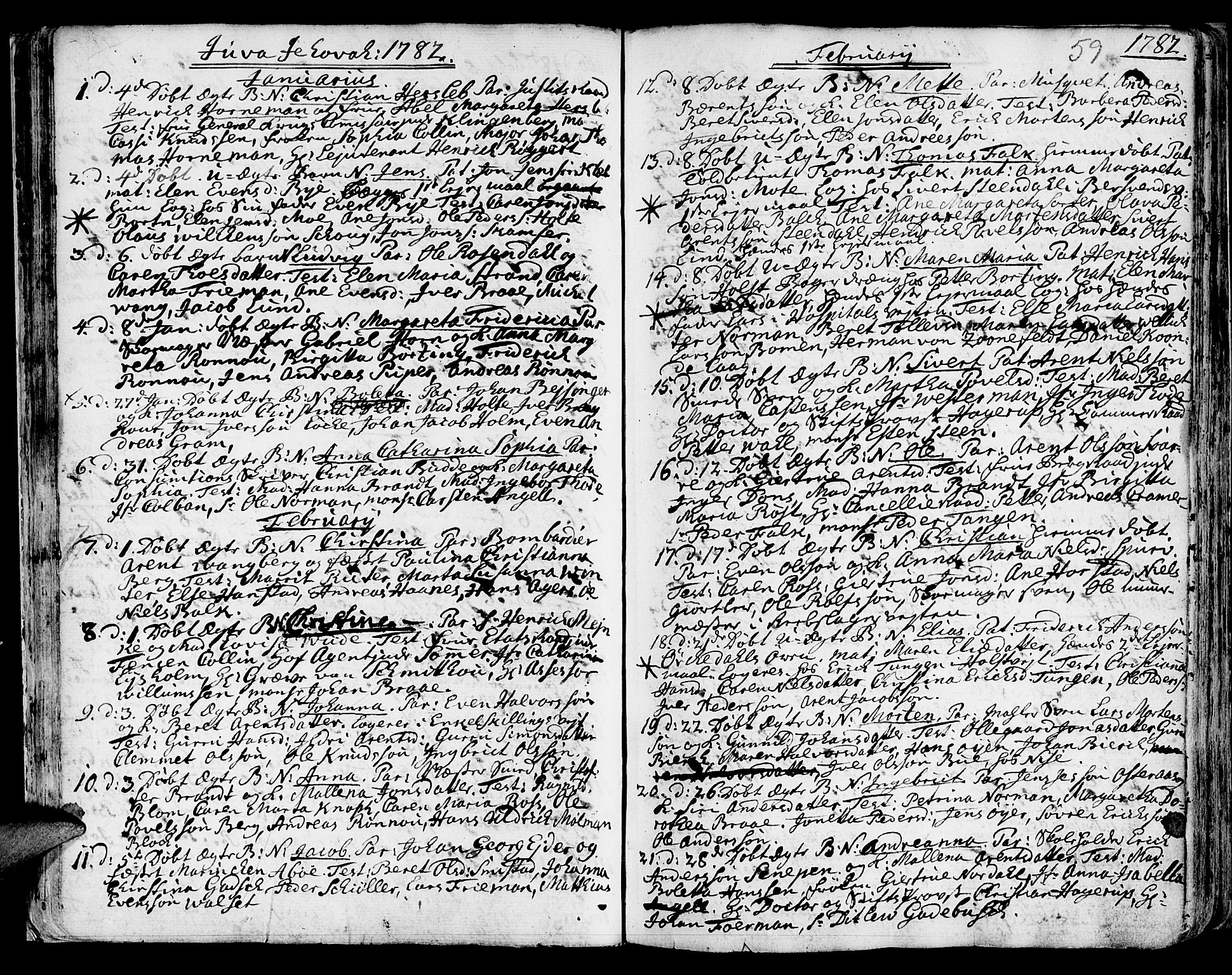 Ministerialprotokoller, klokkerbøker og fødselsregistre - Sør-Trøndelag, SAT/A-1456/601/L0039: Parish register (official) no. 601A07, 1770-1819, p. 59