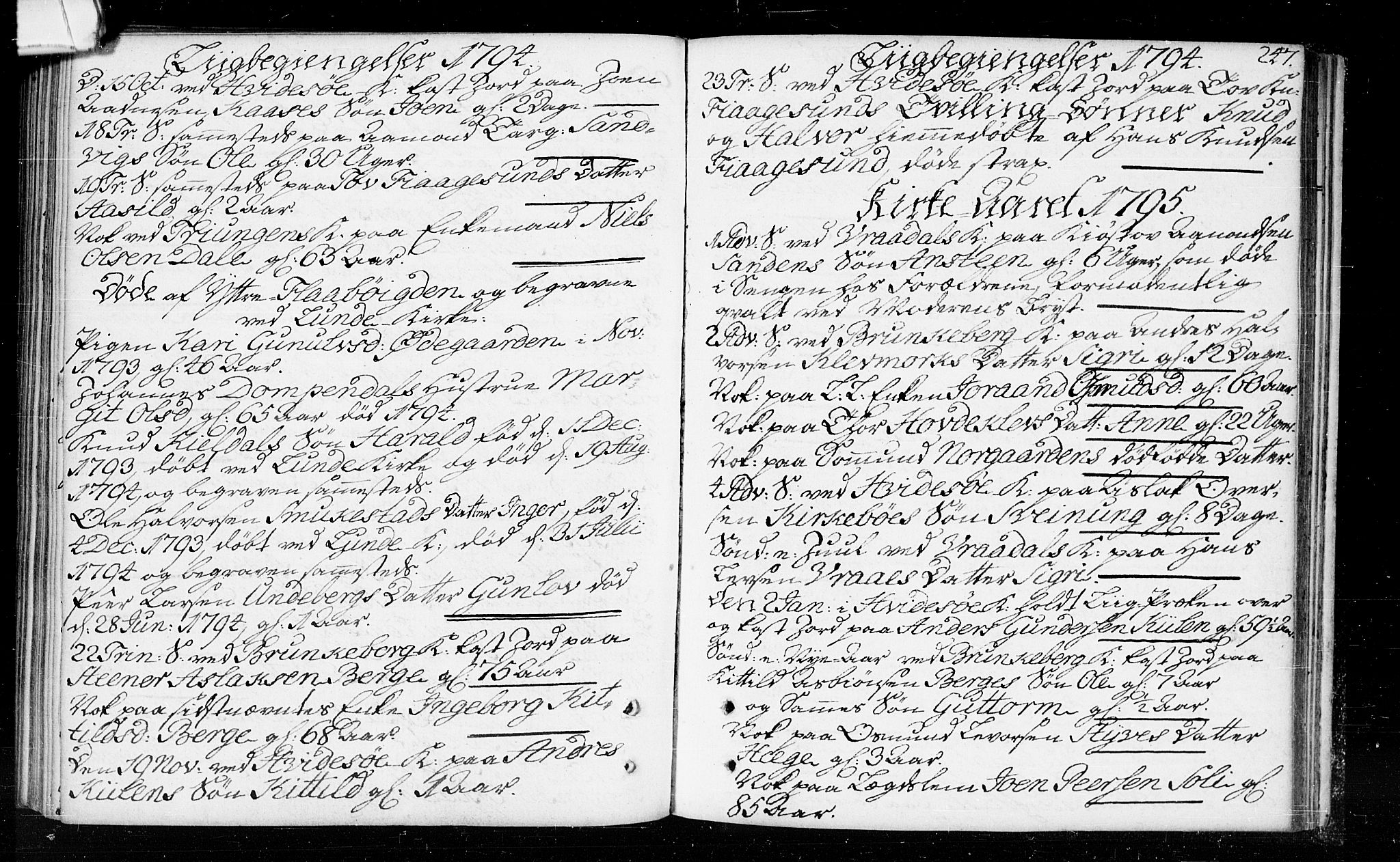 Kviteseid kirkebøker, SAKO/A-276/F/Fa/L0003: Parish register (official) no. I 3, 1787-1799, p. 247