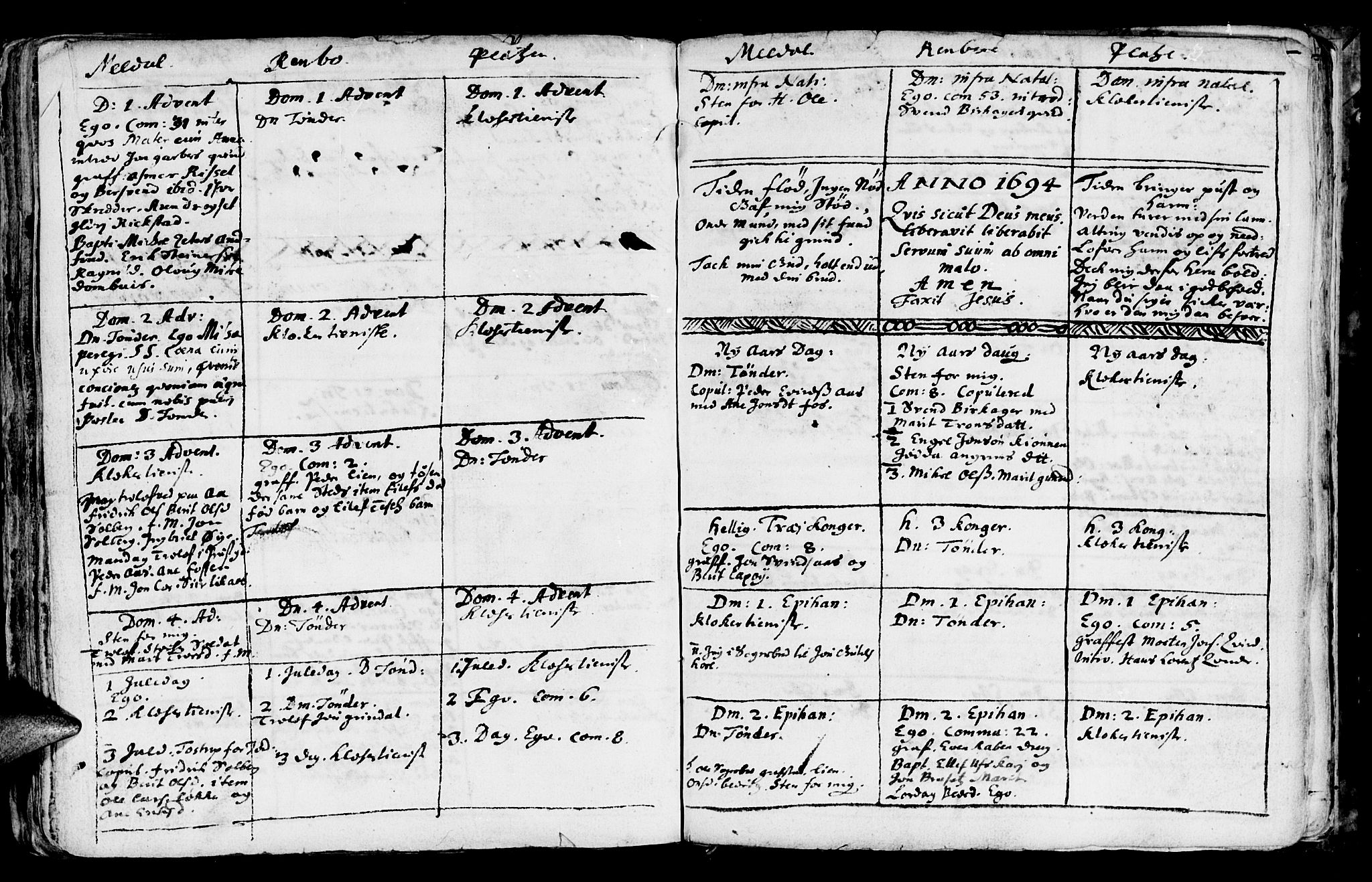Ministerialprotokoller, klokkerbøker og fødselsregistre - Sør-Trøndelag, AV/SAT-A-1456/672/L0848: Parish register (official) no. 672A01, 1682-1698