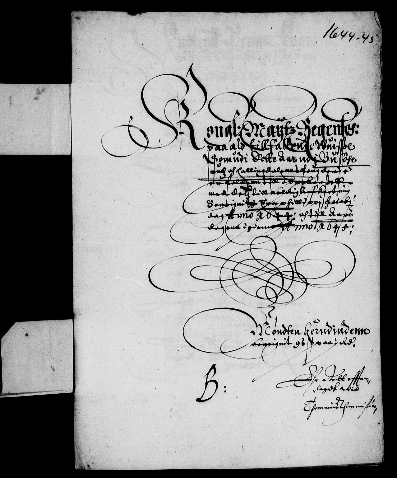 Rentekammeret inntil 1814, Reviderte regnskaper, Lensregnskaper, AV/RA-EA-5023/R/Rb/Rba/L0180: Akershus len, 1644-1645