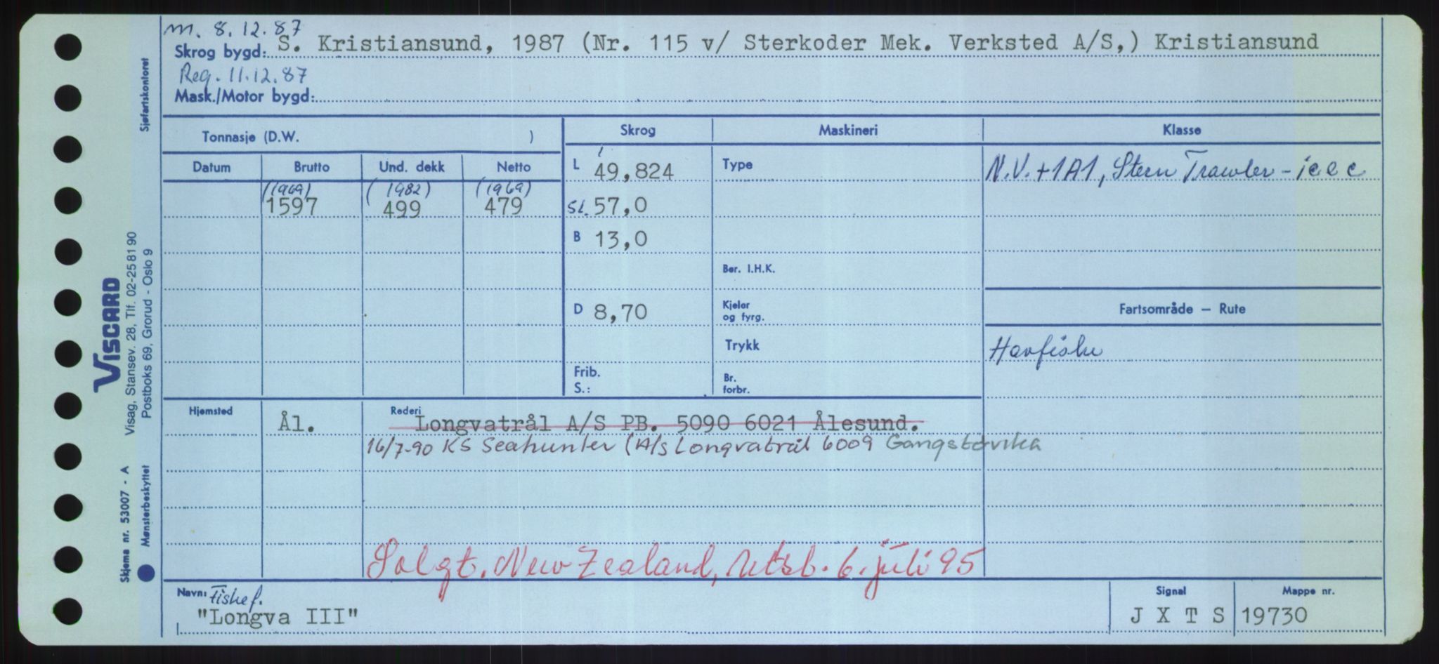 Sjøfartsdirektoratet med forløpere, Skipsmålingen, RA/S-1627/H/Hd/L0023: Fartøy, Lia-Løv, p. 337