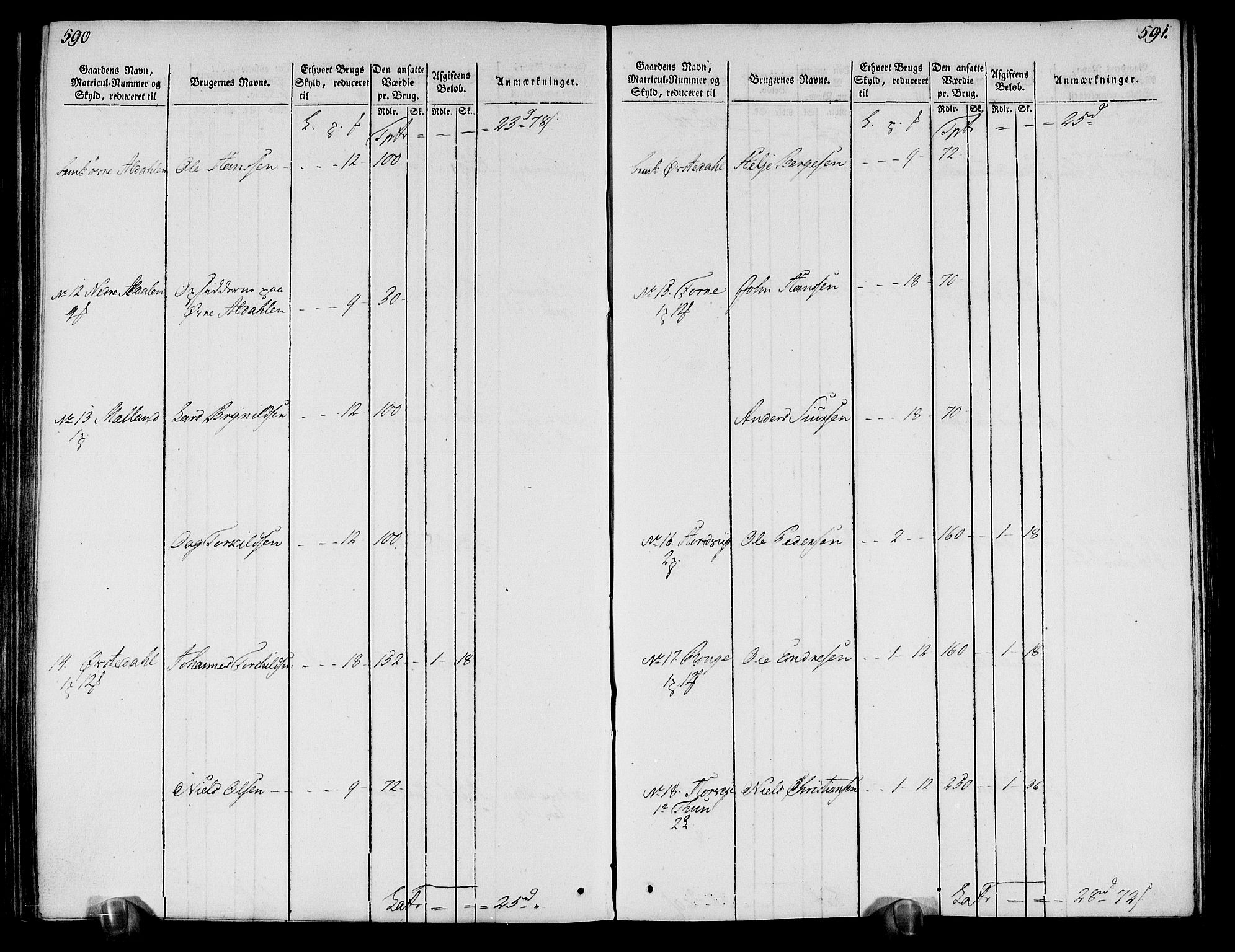 Rentekammeret inntil 1814, Realistisk ordnet avdeling, AV/RA-EA-4070/N/Ne/Nea/L0113: Nordhordland og Voss fogderi. Oppebørselsregister, 1803-1804, p. 303