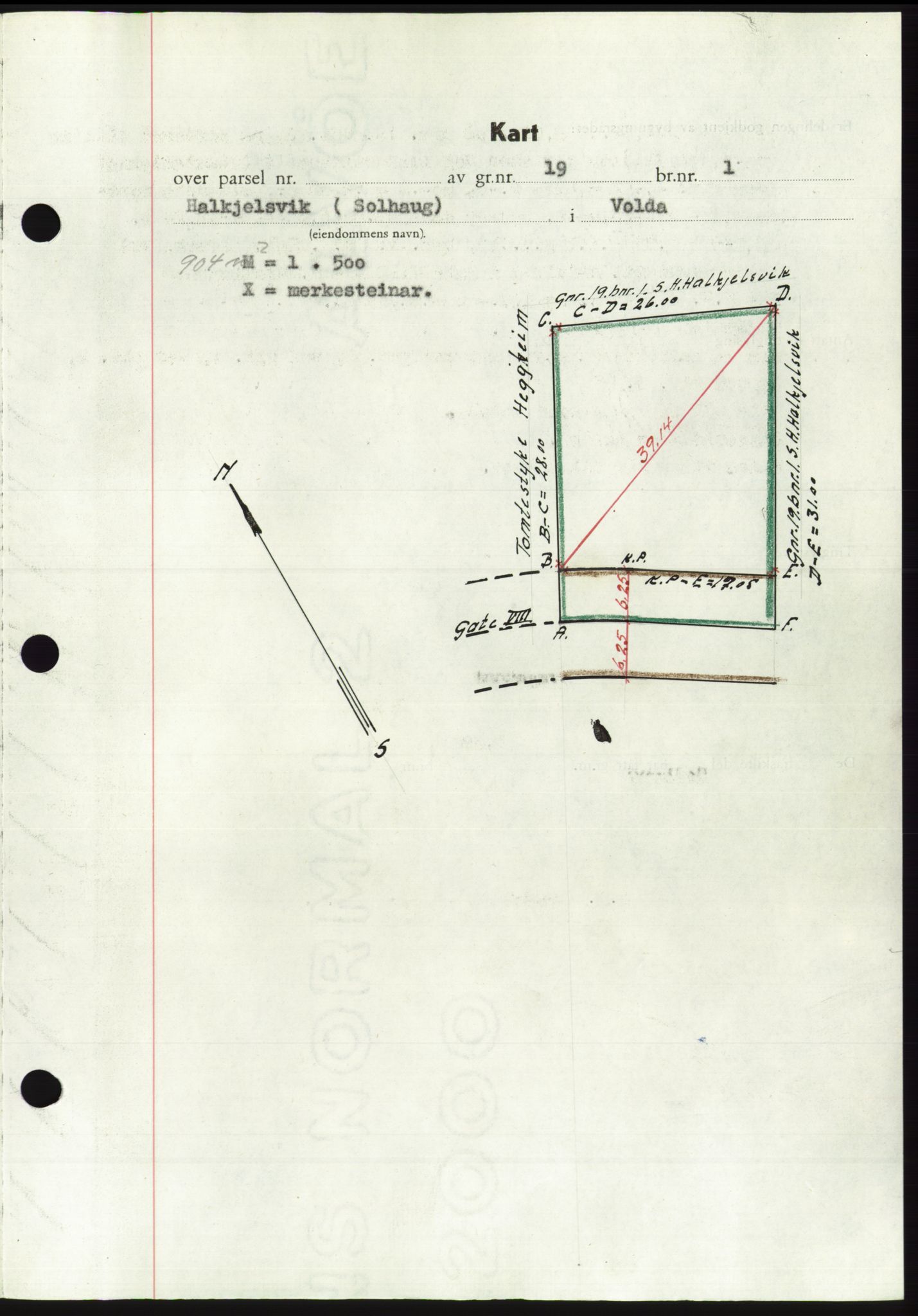 Søre Sunnmøre sorenskriveri, AV/SAT-A-4122/1/2/2C/L0084: Mortgage book no. 10A, 1949-1949, Diary no: : 1166/1949