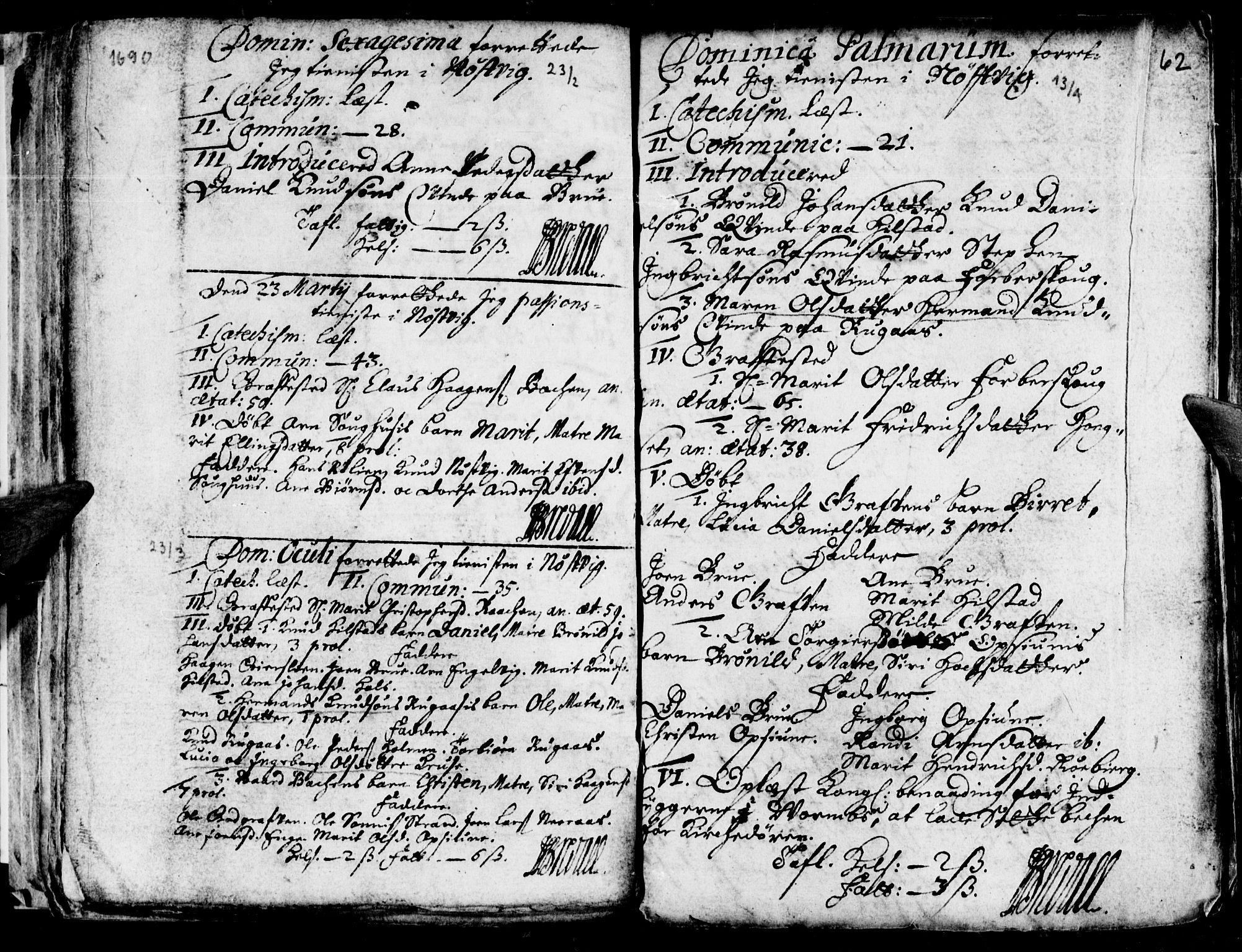 Ministerialprotokoller, klokkerbøker og fødselsregistre - Nordland, SAT/A-1459/814/L0220: Parish register (official) no. 814A01, 1677-1717, p. 62