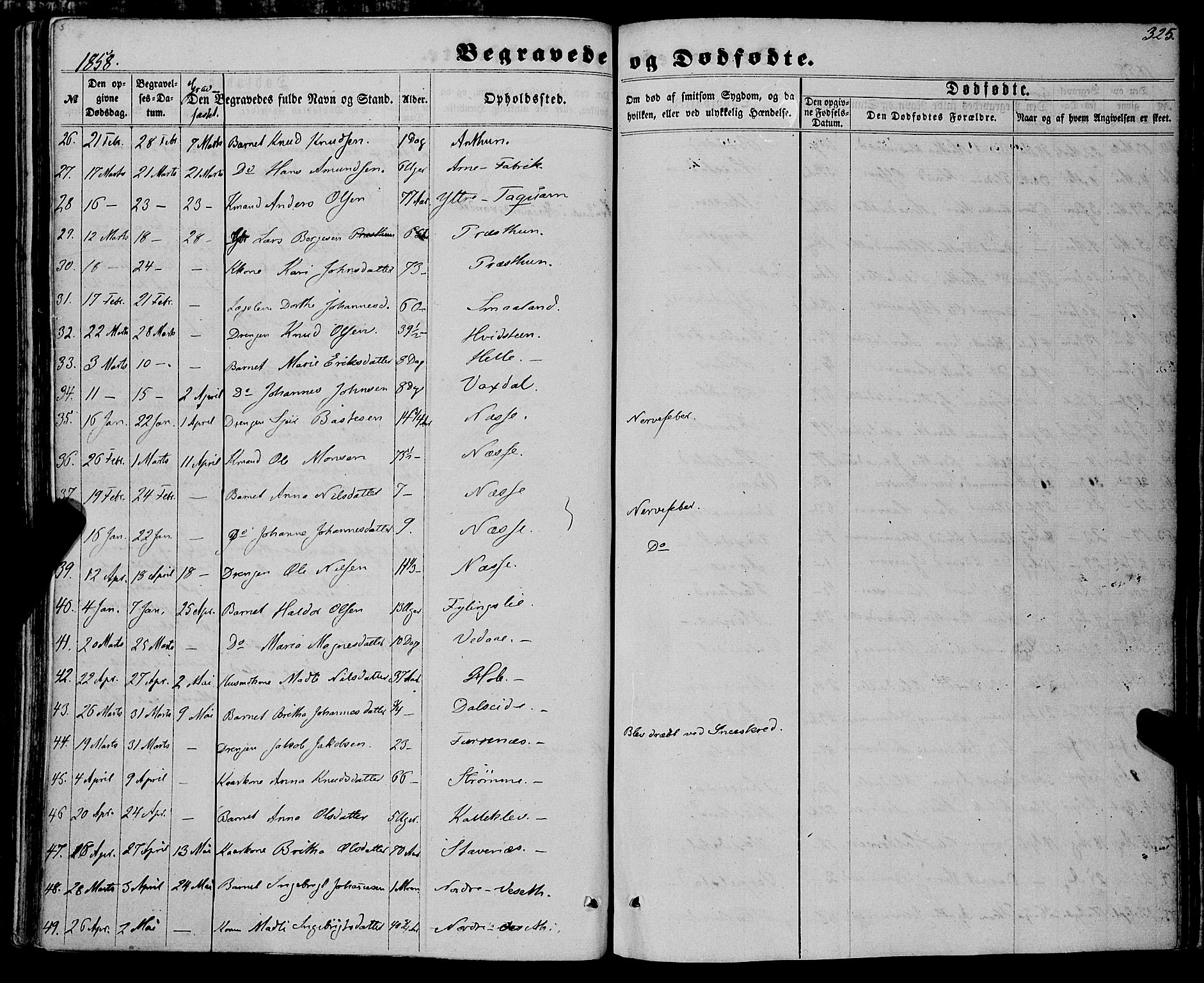 Haus sokneprestembete, AV/SAB-A-75601/H/Haa: Parish register (official) no. A 17, 1858-1870, p. 325