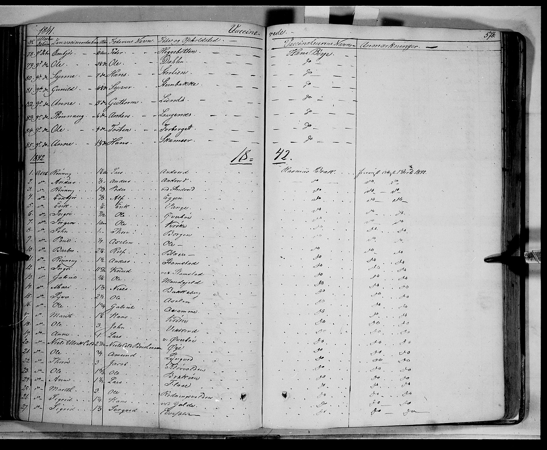 Lom prestekontor, SAH/PREST-070/K/L0006: Parish register (official) no. 6B, 1837-1863, p. 576