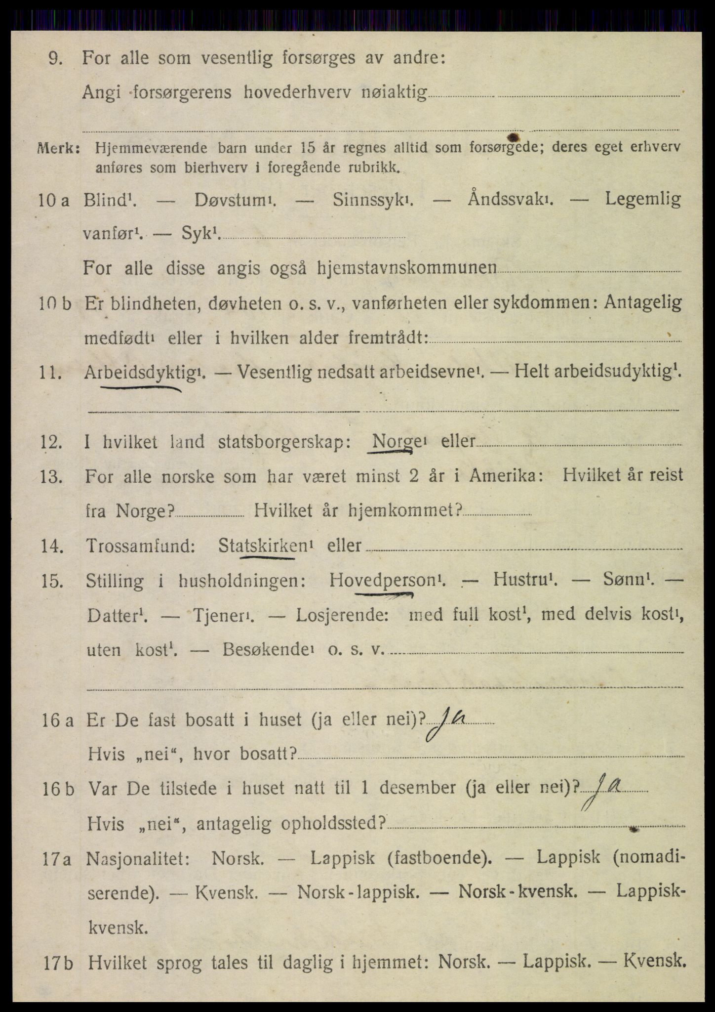 SAT, 1920 census for Brønnøy, 1920, p. 5039