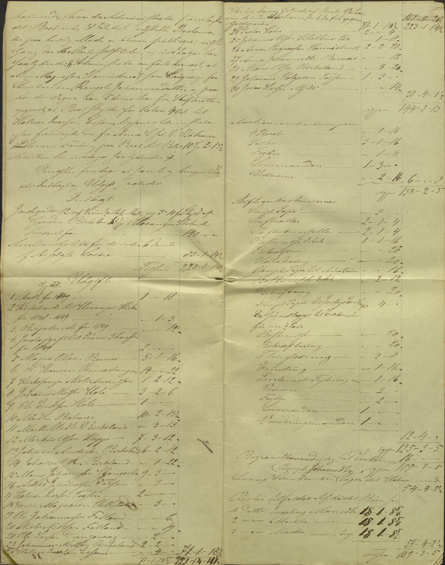 Nordhordland sorenskrivar, AV/SAB-A-2901/1/H/Hd/Hdb/L0001: Konsept til utlodningar, 1850-1852, p. 123