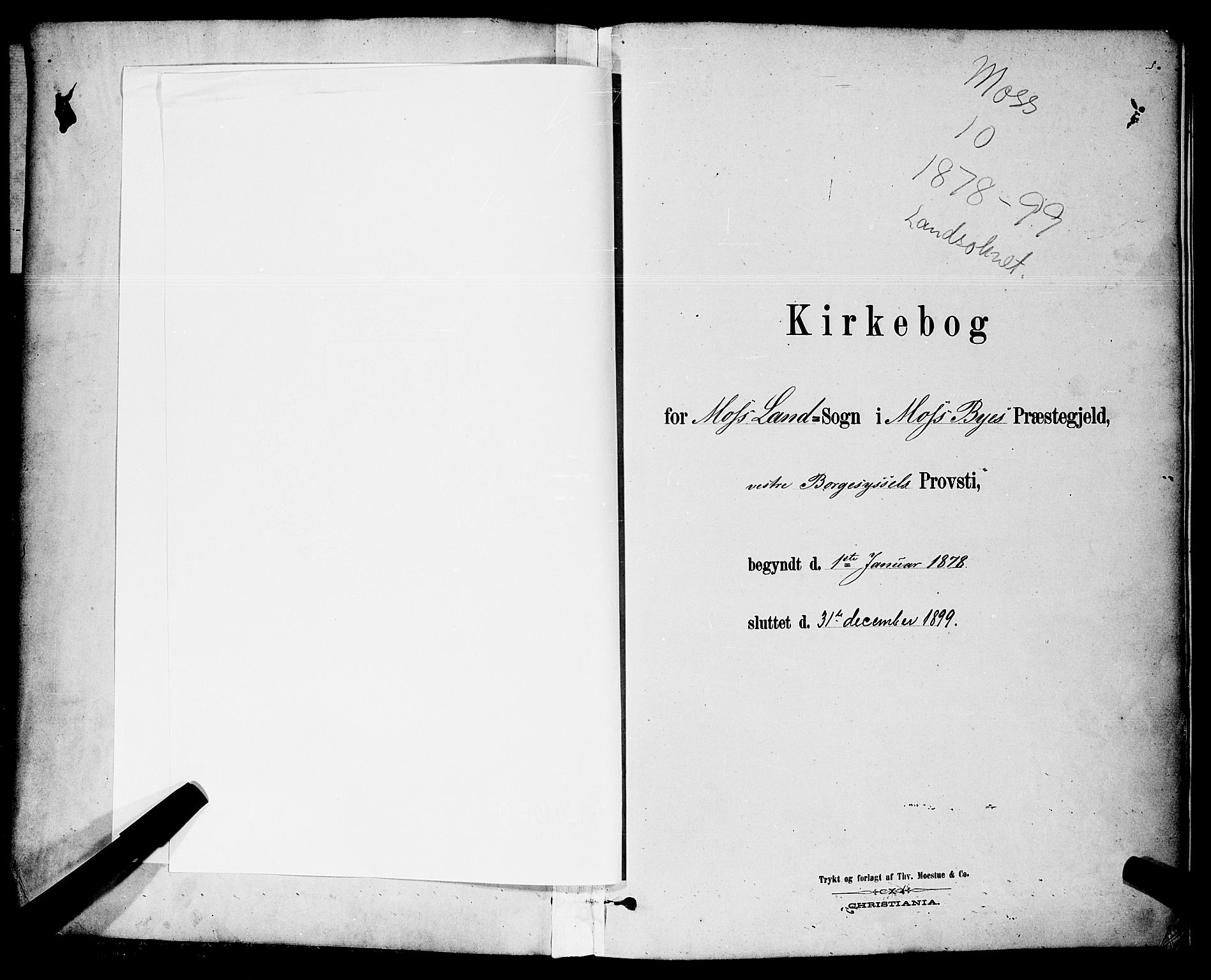 Moss prestekontor Kirkebøker, AV/SAO-A-2003/G/Gb/L0001: Parish register (copy) no. II 1, 1878-1900