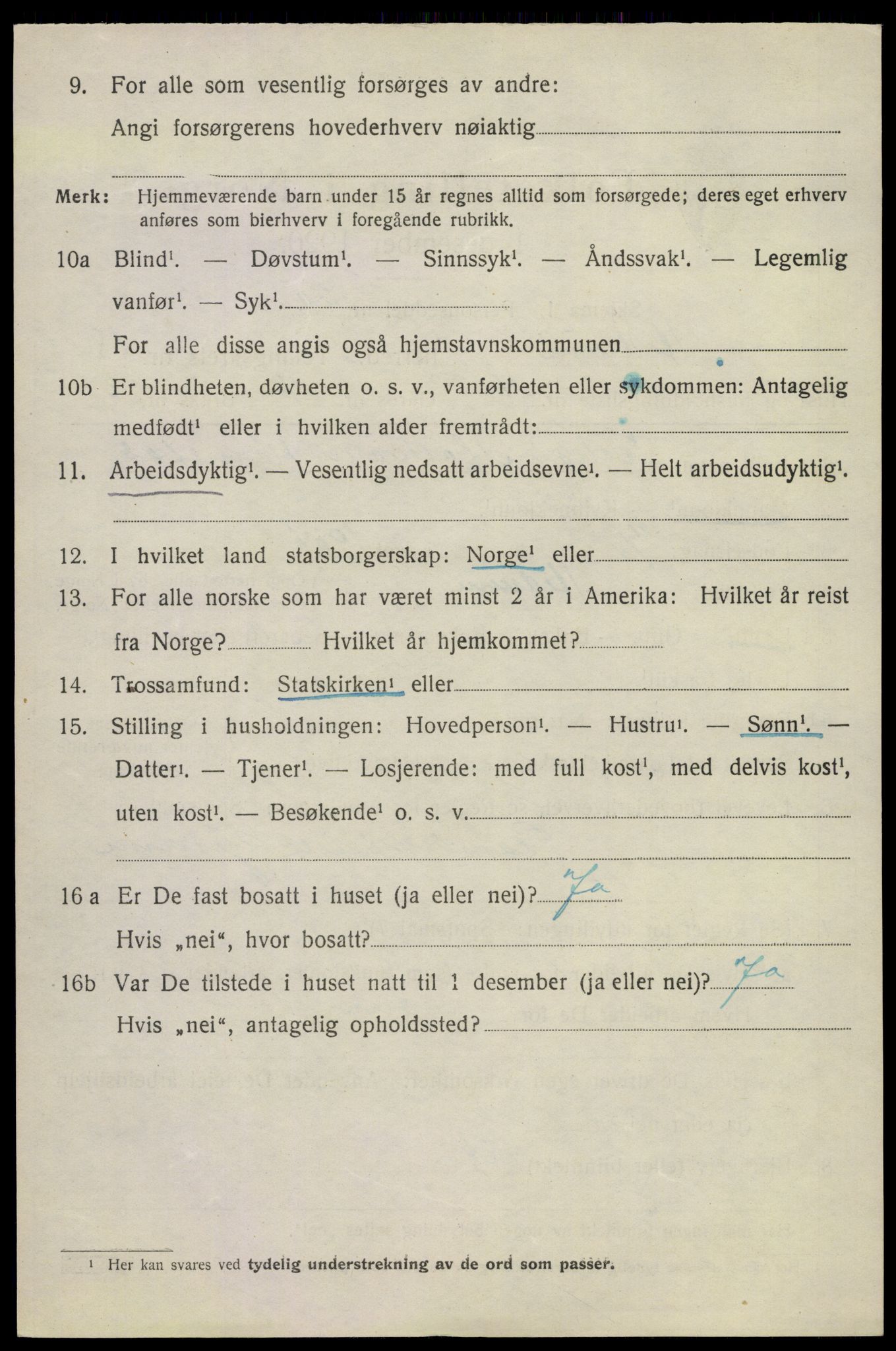SAKO, 1920 census for Hedrum, 1920, p. 10836