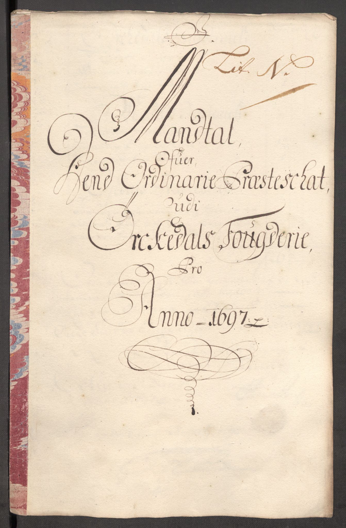 Rentekammeret inntil 1814, Reviderte regnskaper, Fogderegnskap, AV/RA-EA-4092/R60/L3947: Fogderegnskap Orkdal og Gauldal, 1697, p. 192