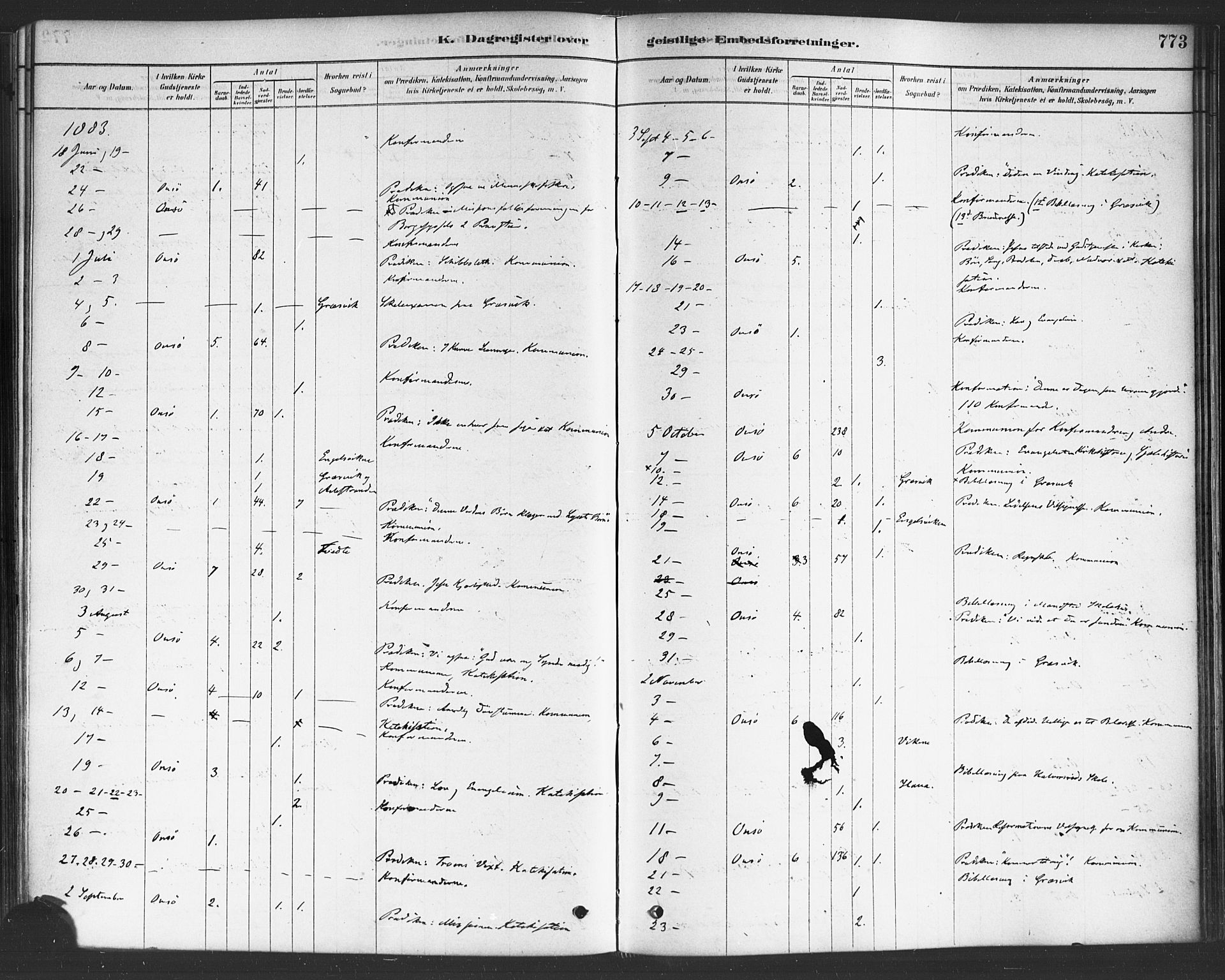 Onsøy prestekontor Kirkebøker, SAO/A-10914/F/Fa/L0006: Parish register (official) no. I 6, 1878-1898, p. 773