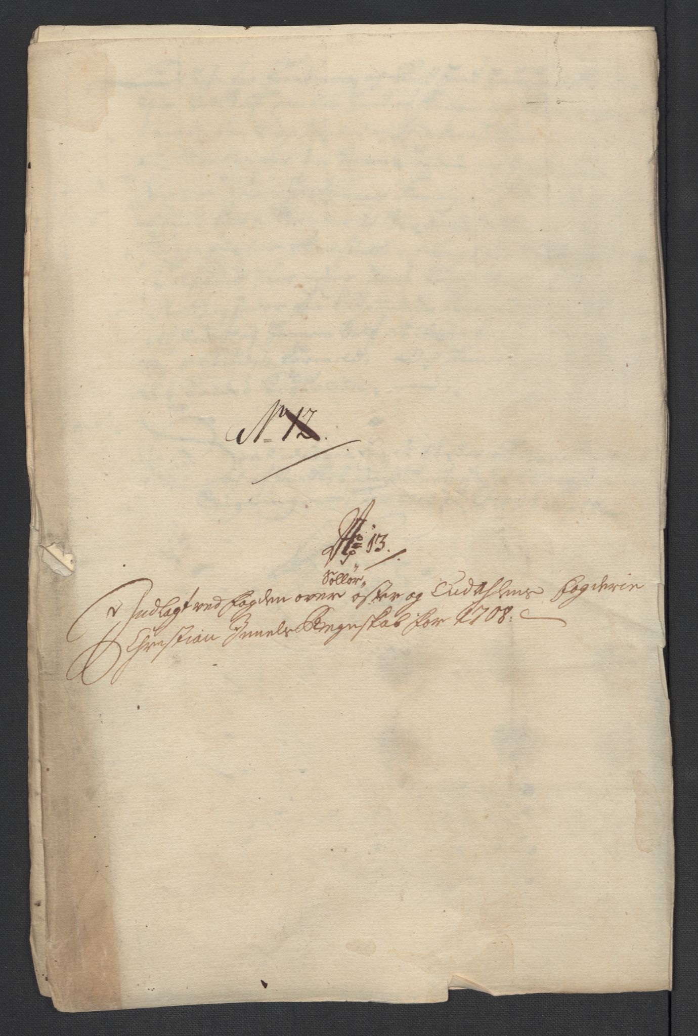 Rentekammeret inntil 1814, Reviderte regnskaper, Fogderegnskap, RA/EA-4092/R13/L0845: Fogderegnskap Solør, Odal og Østerdal, 1708, p. 213