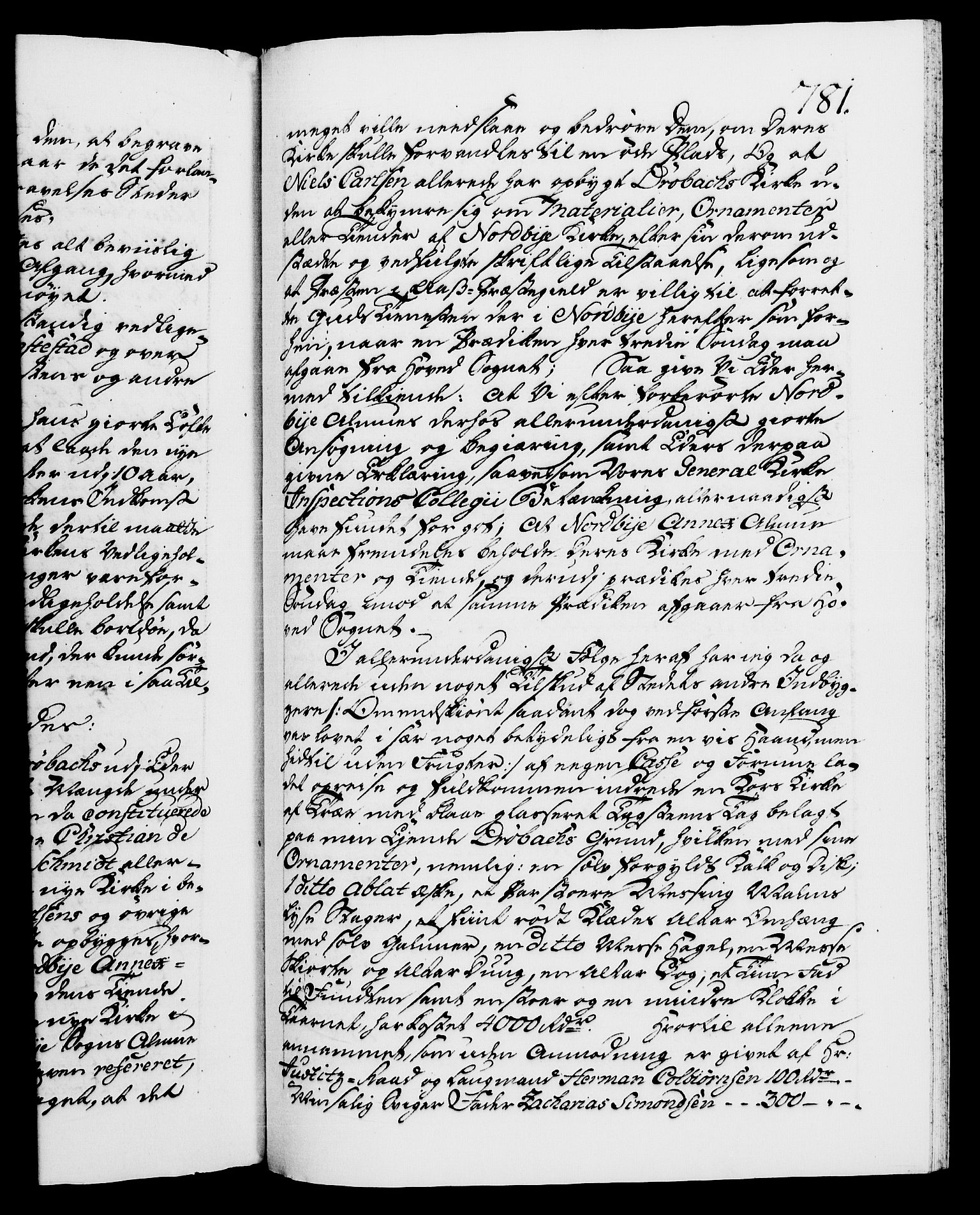 Danske Kanselli 1572-1799, RA/EA-3023/F/Fc/Fca/Fcaa/L0047: Norske registre, 1776-1778, p. 781a