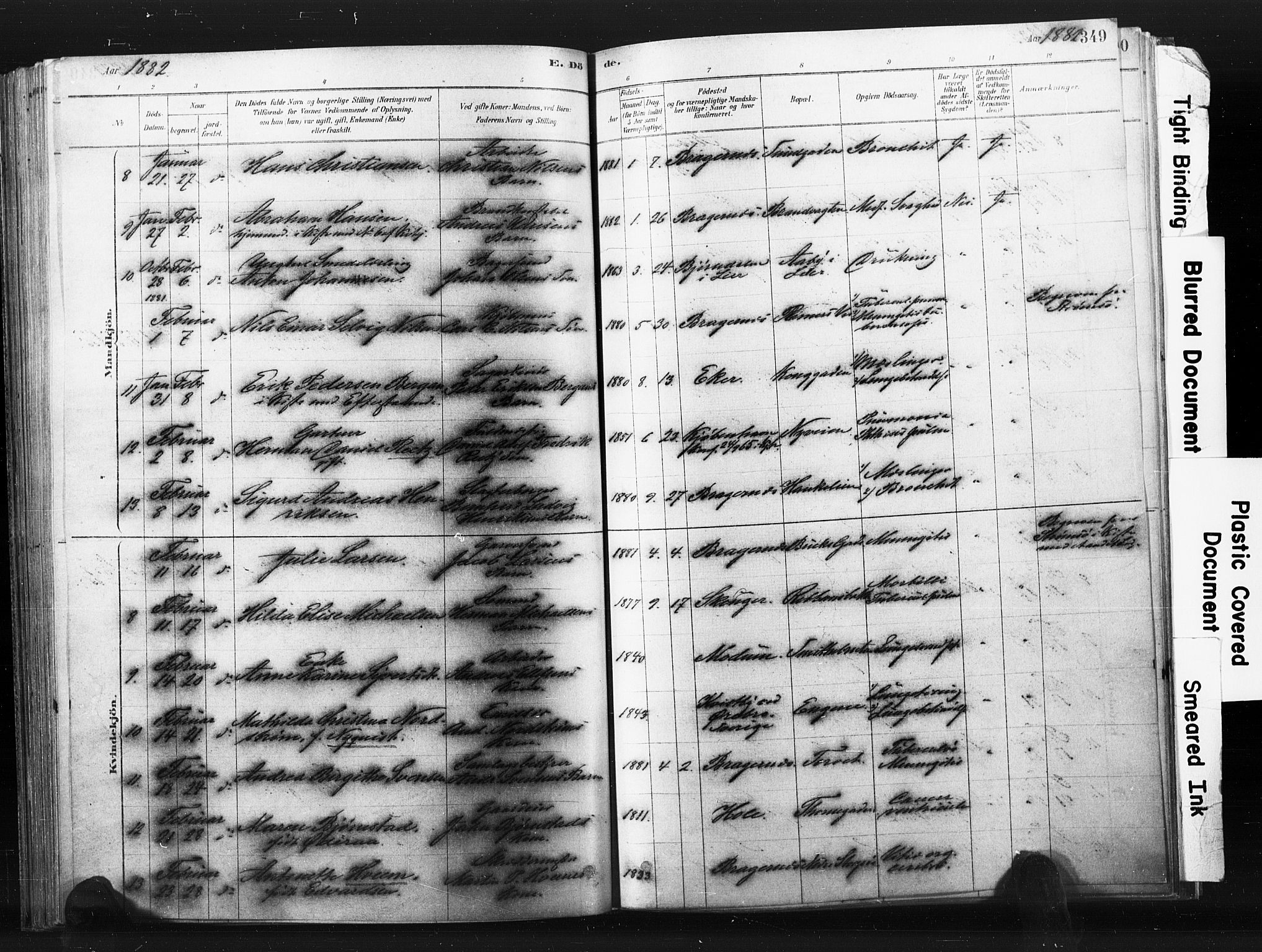 Bragernes kirkebøker, AV/SAKO-A-6/F/Fb/L0006b: Parish register (official) no. II 6B, 1878-1885, p. 349