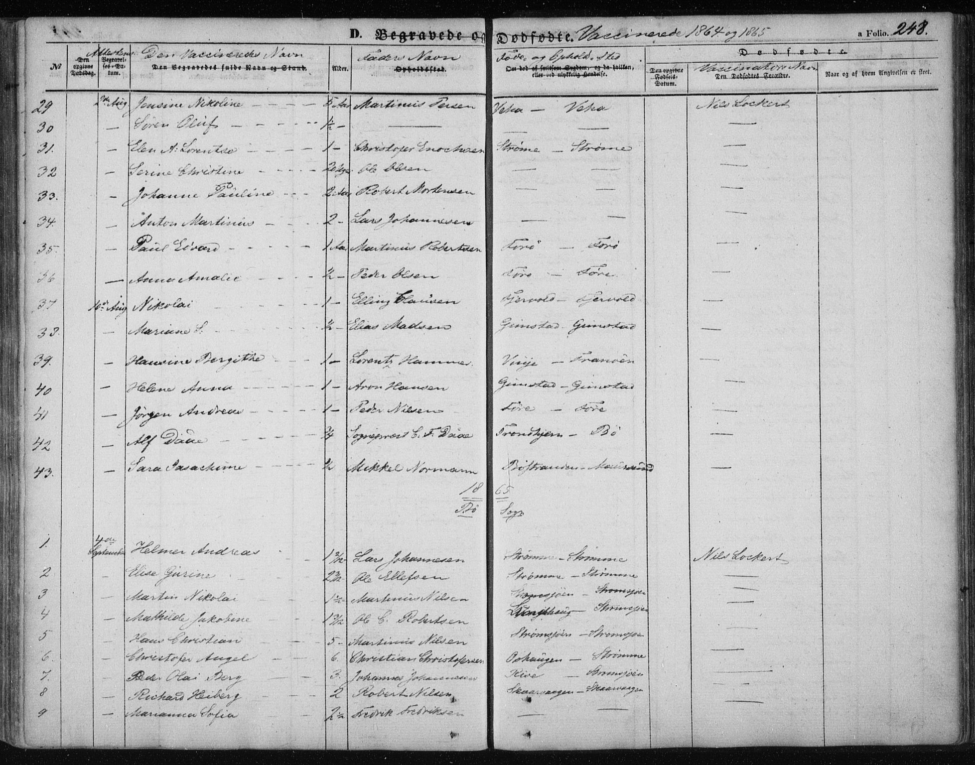 Ministerialprotokoller, klokkerbøker og fødselsregistre - Nordland, SAT/A-1459/891/L1300: Parish register (official) no. 891A05, 1856-1870, p. 248