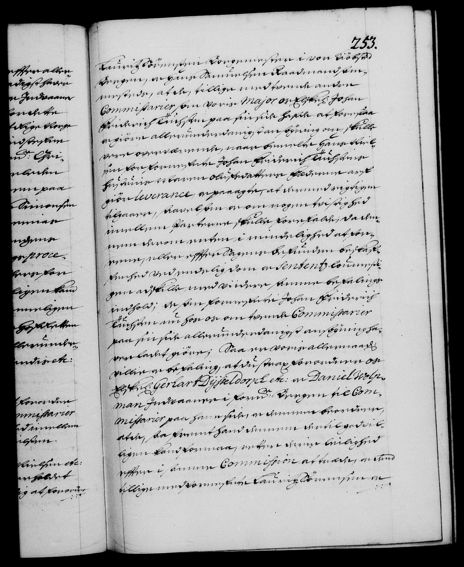 Danske Kanselli 1572-1799, AV/RA-EA-3023/F/Fc/Fca/Fcab/L0015: Norske tegnelser (mikrofilm), 1692-1699, p. 253a