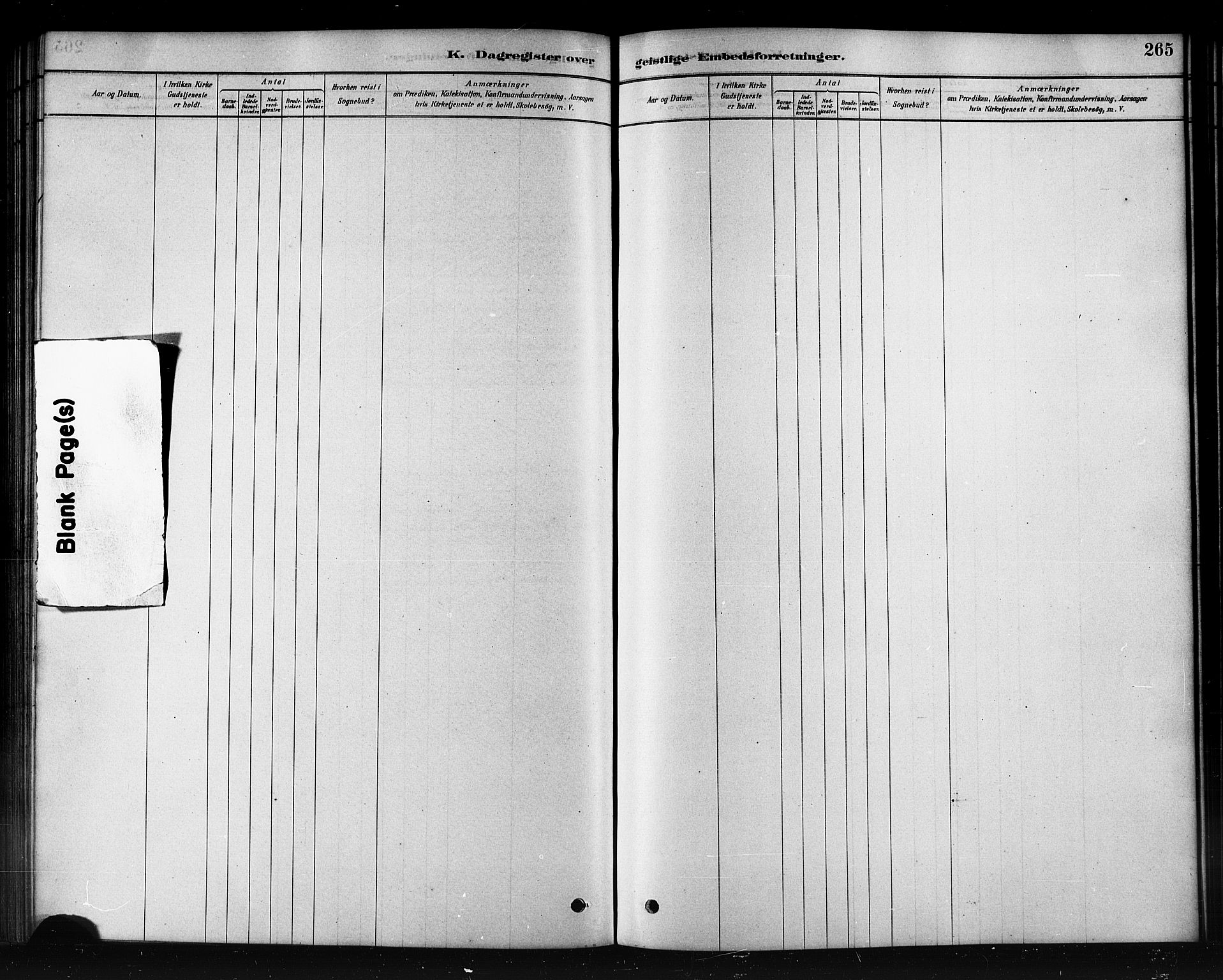 Kautokeino sokneprestembete, AV/SATØ-S-1340/H/Hb/L0002.klokk: Parish register (copy) no. 2, 1877-1896, p. 265