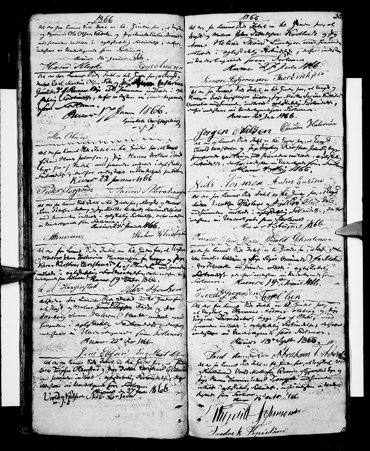 Risør sokneprestkontor, SAK/1111-0035/F/Fb/L0003: Parish register (copy) no. B 3 /1, 1812-1874, p. 30